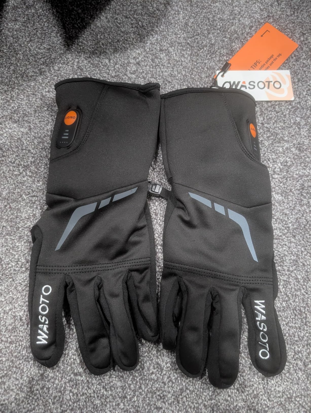WASOTO Heated Glove Liners for Men Women 7.4V Battery 22.2WH Thin Gloves Electric Rechargeable Touchscreen Heated Work Gloves for Camping Hunting Fishing Hiking Running Driving Arthritis Raynaud customer photo 1