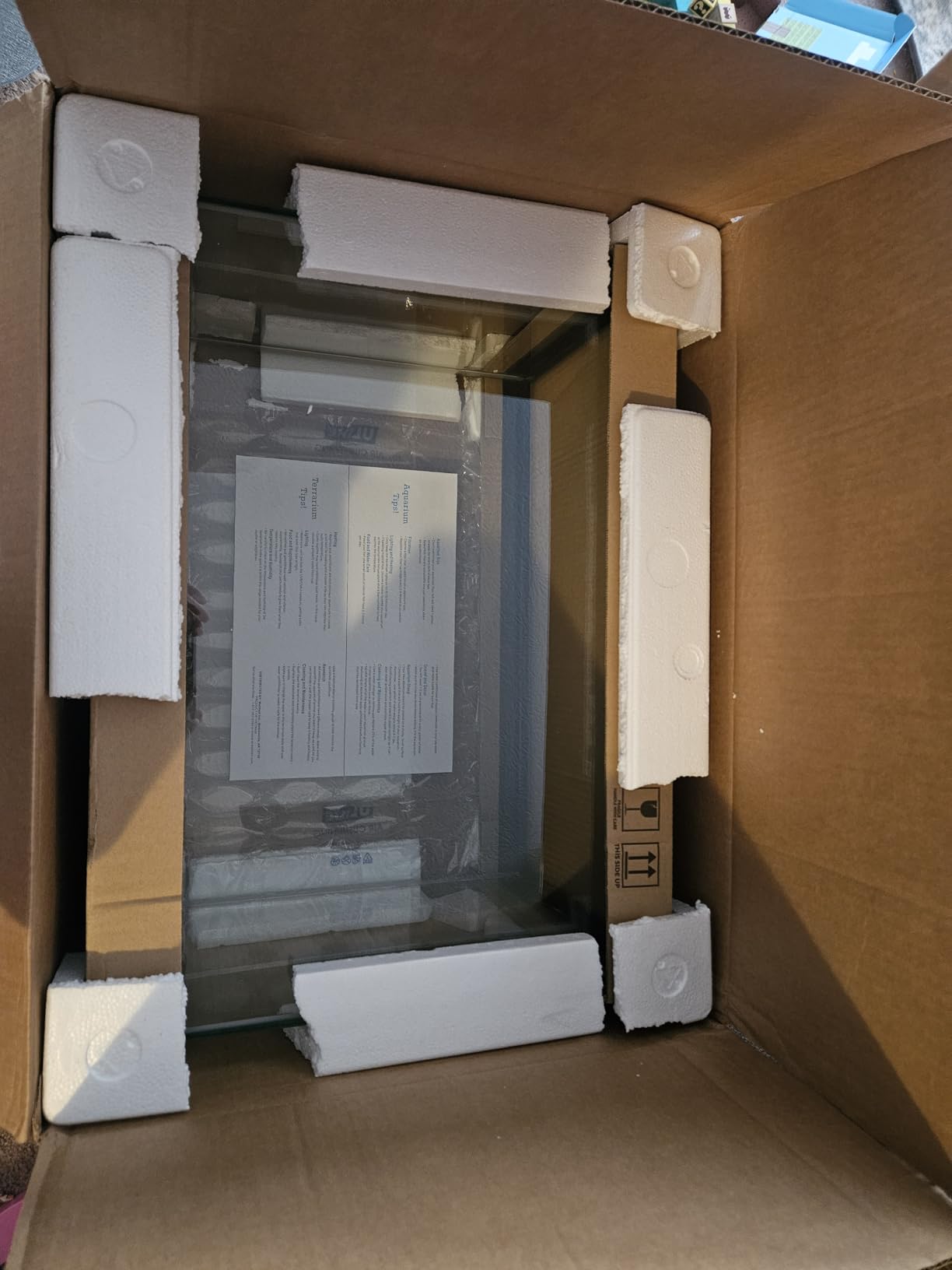 20 Gallon Glass Aquarium - 24 x 12.5 x 17.25 in - Large Clear Rectangular Rimmed Freshwater/Saltwater Fish Tank for Betta, Goldfish, Guppy, Shrimp for Home or Office Aquascaping customer photo 2