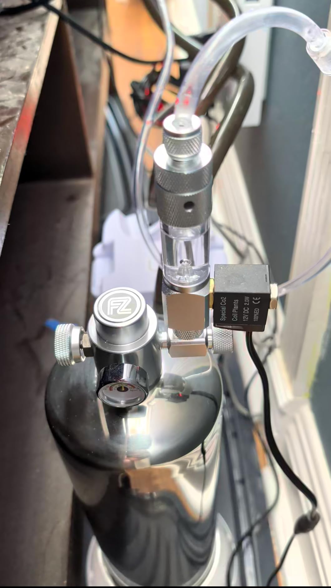FZONE 2.5L Upgraded Aquarium CO2 System with Complete Accessories, CO2 Generator kit with Integrated Solenoid & Bubble Counter, Safety Valve, Main Switch for Planted Tanks customer photo 1