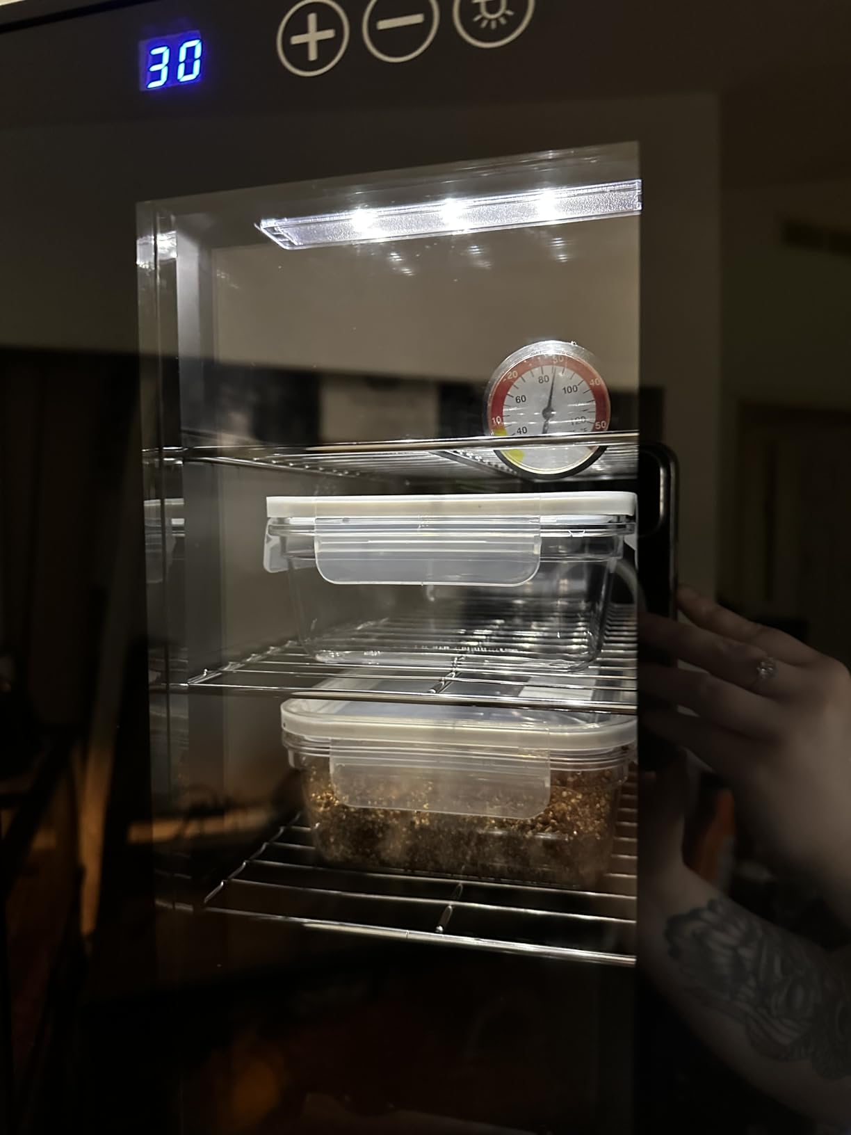 23L Reptile Incubator Cabinet Incubators for Hatching Eggs, Constant Temperature & Humidity Intelligent Reptile Egg Incubator customer photo 1