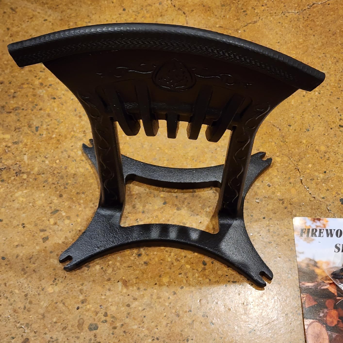 Kindling Splitter for Wood,One-Piece Molding Cast Iron Log Splitter,Manual Wood Splitter with 3 Lbs Sledge Hammer,Firewood Splitter Tool(Medium-Sized) customer photo 2