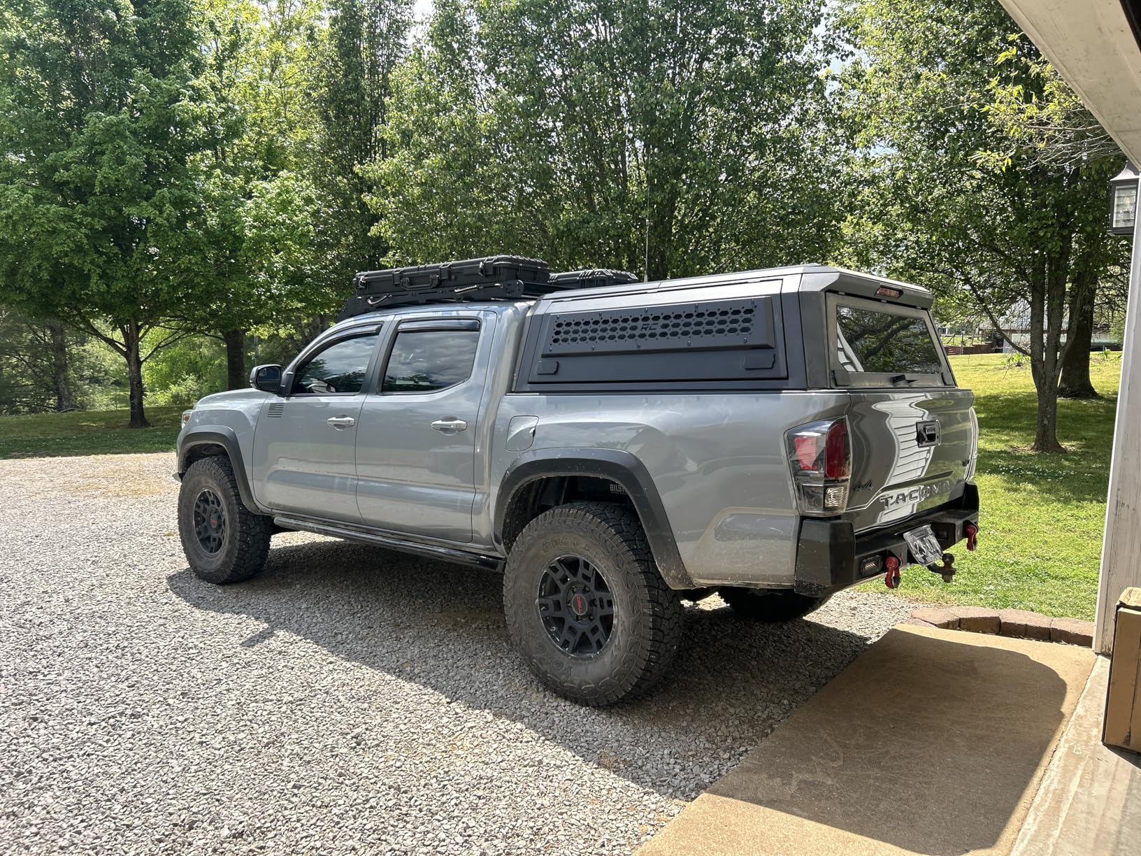 Rough Country Truck Bed Cap Topper for Toyota Tacoma (2016-2023) 5' Bed - Modular Design, Locking Gullwing Access Doors, Molle Panels, LED Interior Lighting customer photo 2