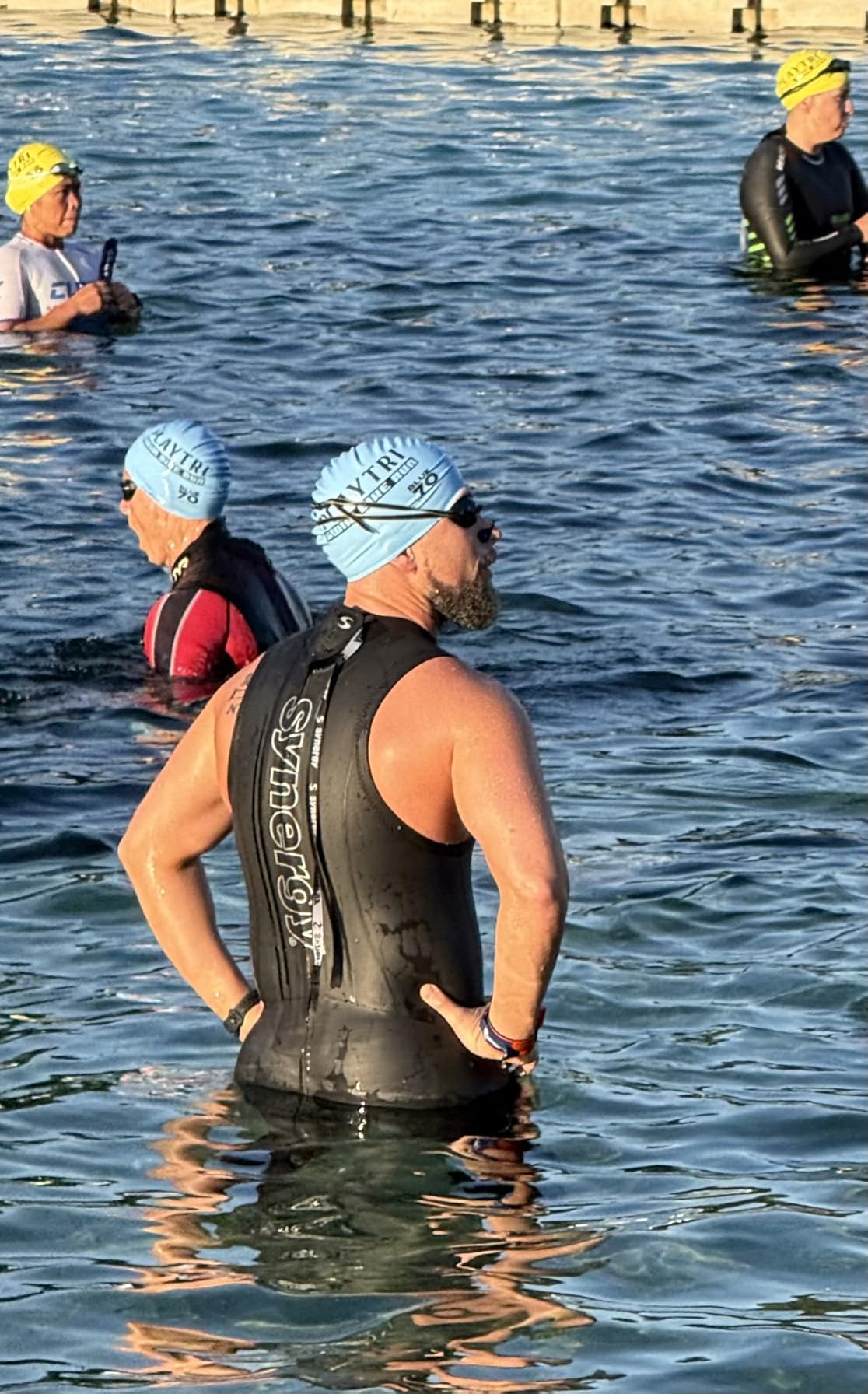 Synergy Men's Volution 3/2mm Triathlon Wetsuit - Sleeveless Long John Open Water customer photo 1