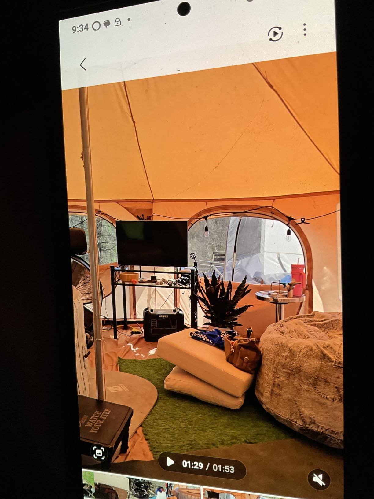 WildFinder 16.5ft Canvas Bell Tent, Large Yurt Tent with Stove Jack for Camping & Glamping, 55