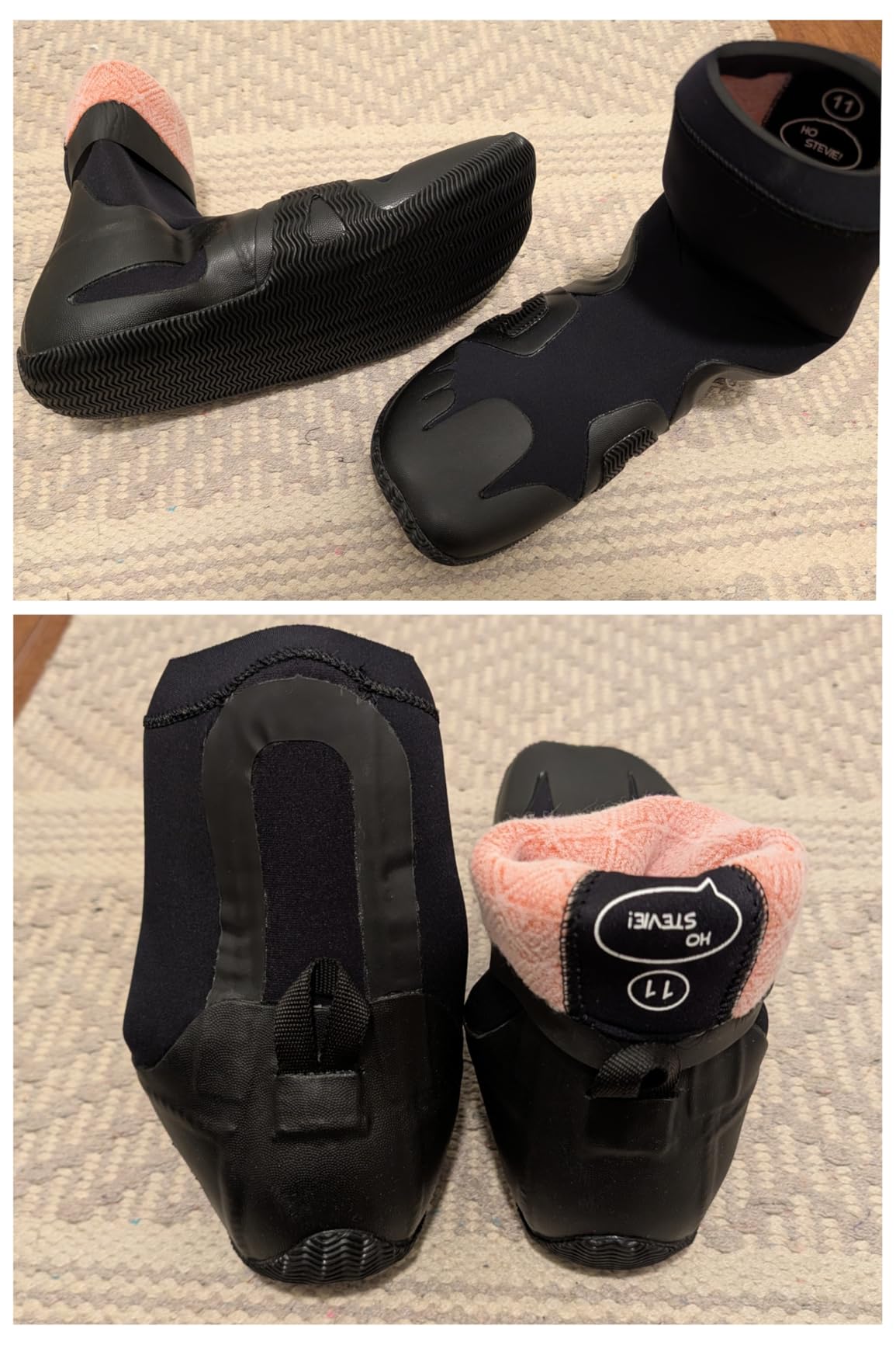 Ho Stevie! 5mm Surfing Wetsuit Booties - Warm, Comfortable, Durable, Grippy Surf Boots - Thermal Lining + GBS Seams customer photo 1