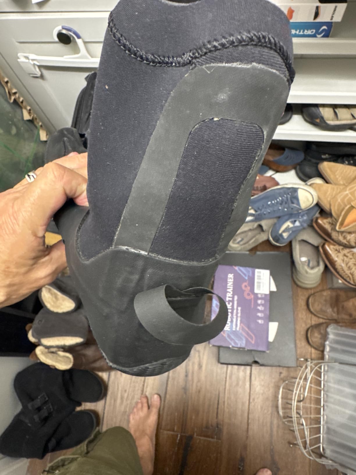 Ho Stevie! 5mm Surfing Wetsuit Booties - Warm, Comfortable, Durable, Grippy Surf Boots - Thermal Lining + GBS Seams customer photo 2