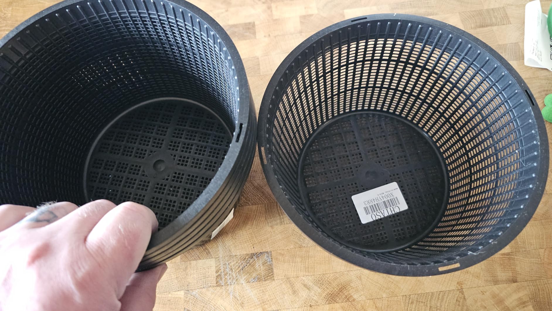 8.5-Inch Round Aquatic Plant Baskets, Black, 6 Pack | Durable Plastic, Mesh Pond Containers, For Live Aquarium Plants, Pond Planting & Hydroponic Net Pots customer photo 2