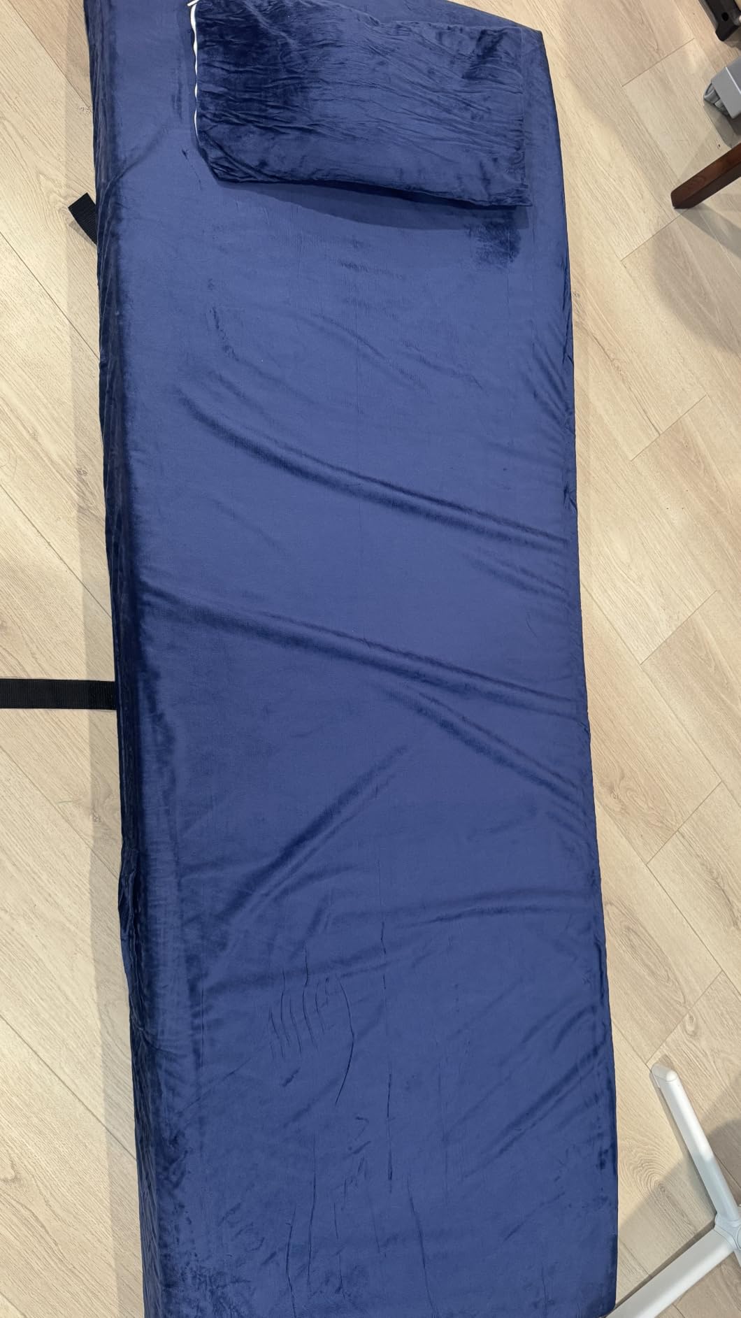 Memory Foam Camping Mattress Pad with Pillow - Extra Thick 4 Inch Sleeping Pad for Camping, Waterproof Roll Up Cot Mattress Topper Bed Mat for Car Truck Tent RV, with Storage Bag customer photo 2