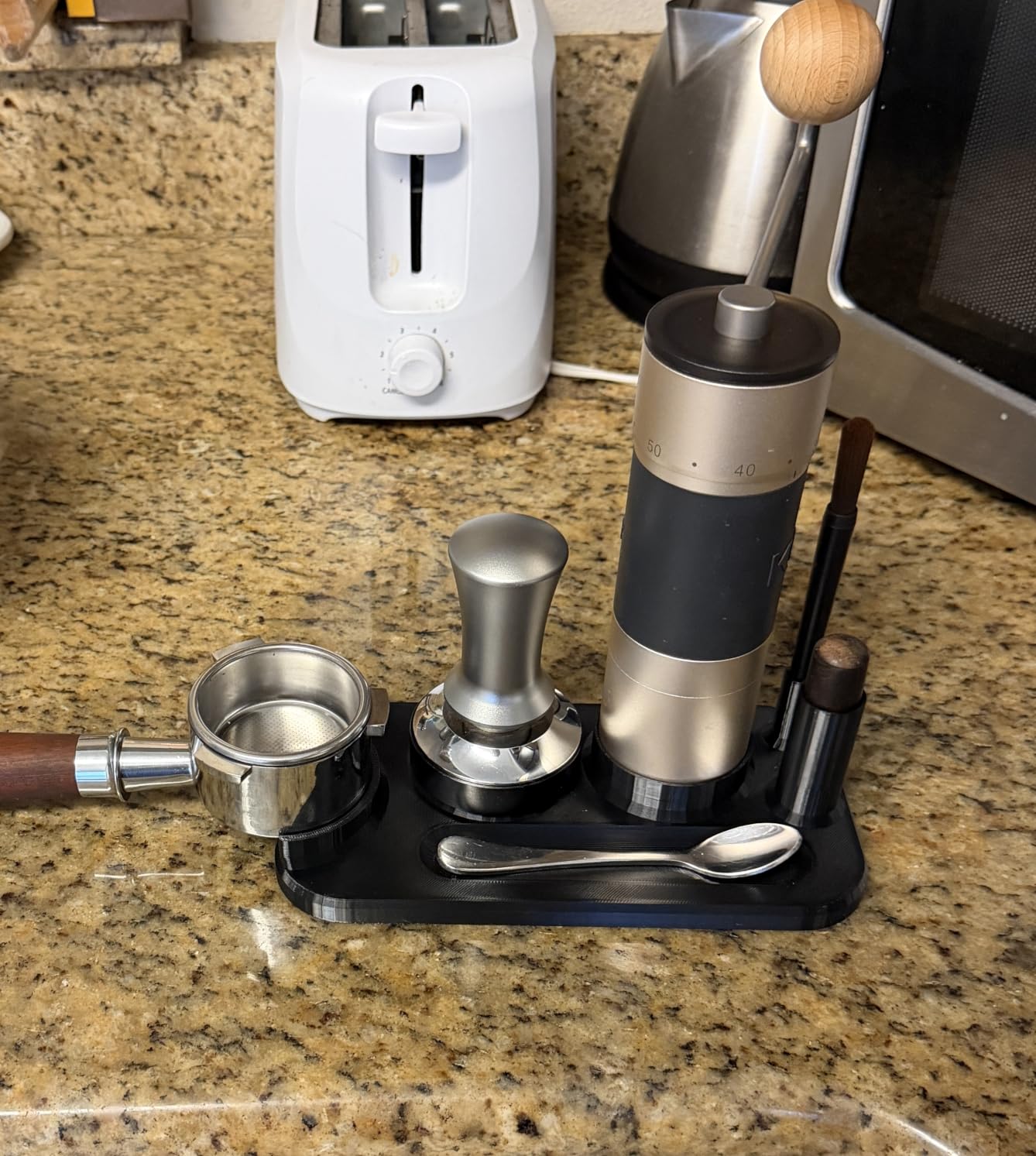 KINGrinder K6 Manual Coffee Grinder Straight Handle Stainless Burr customer photo 1