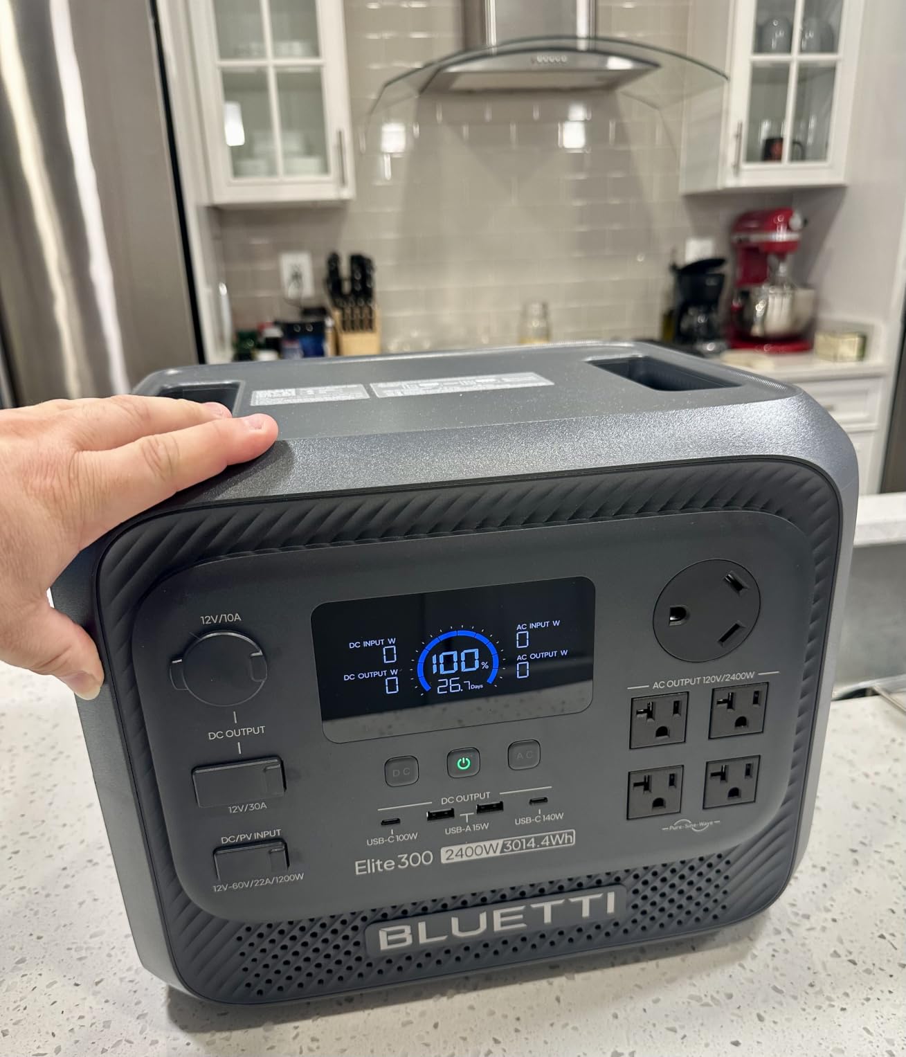 BLUETTI Elite 300 Portable Power Station, 3014Wh LiFePO4 Battery Backup for Home Power Outage, 2400W Solar Generator (4800W Surge), 3kWh Compact Home Backup & RV Power with TT-30 RV Port & 12V/30A DC customer photo 2