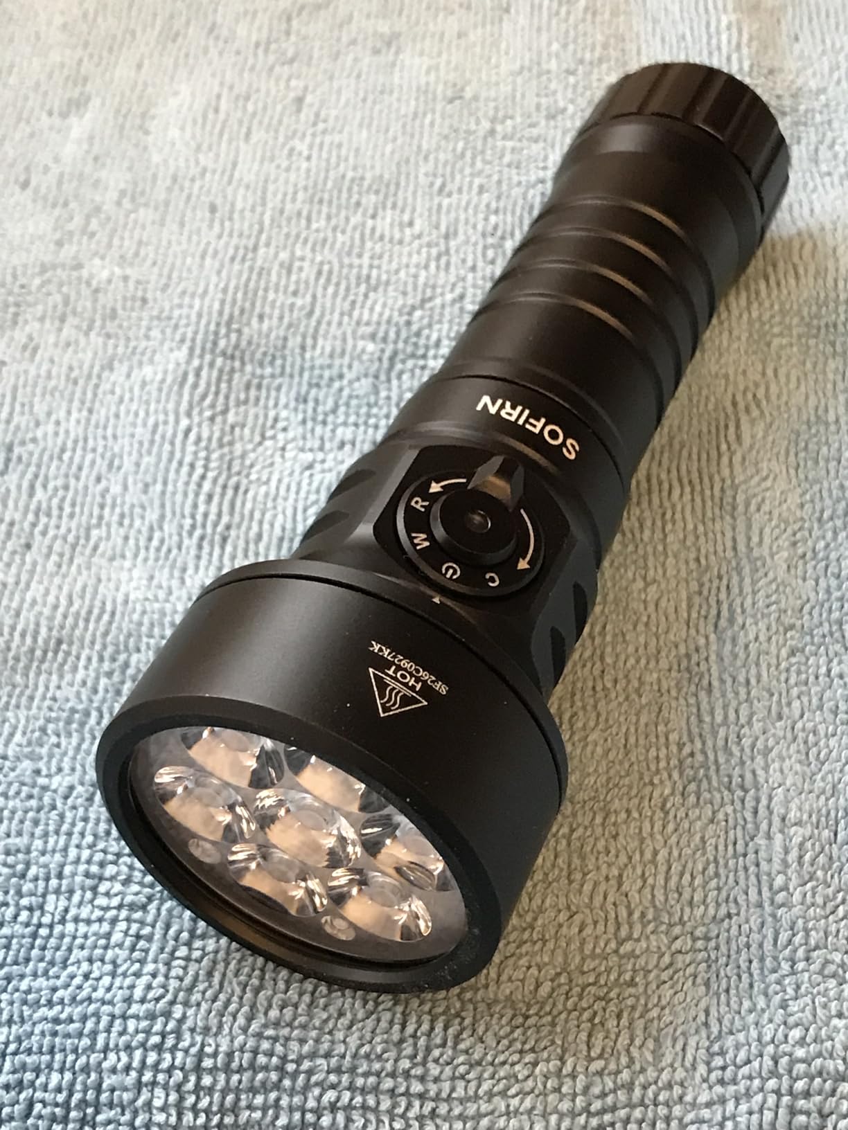 sofirn SD11 Dive Light, 5000LM, CRI 90, Rechargeable Waterproof Flashlight with 660NM Red Light, 3000K-6500K, USB-C, IPX8, with 1/4