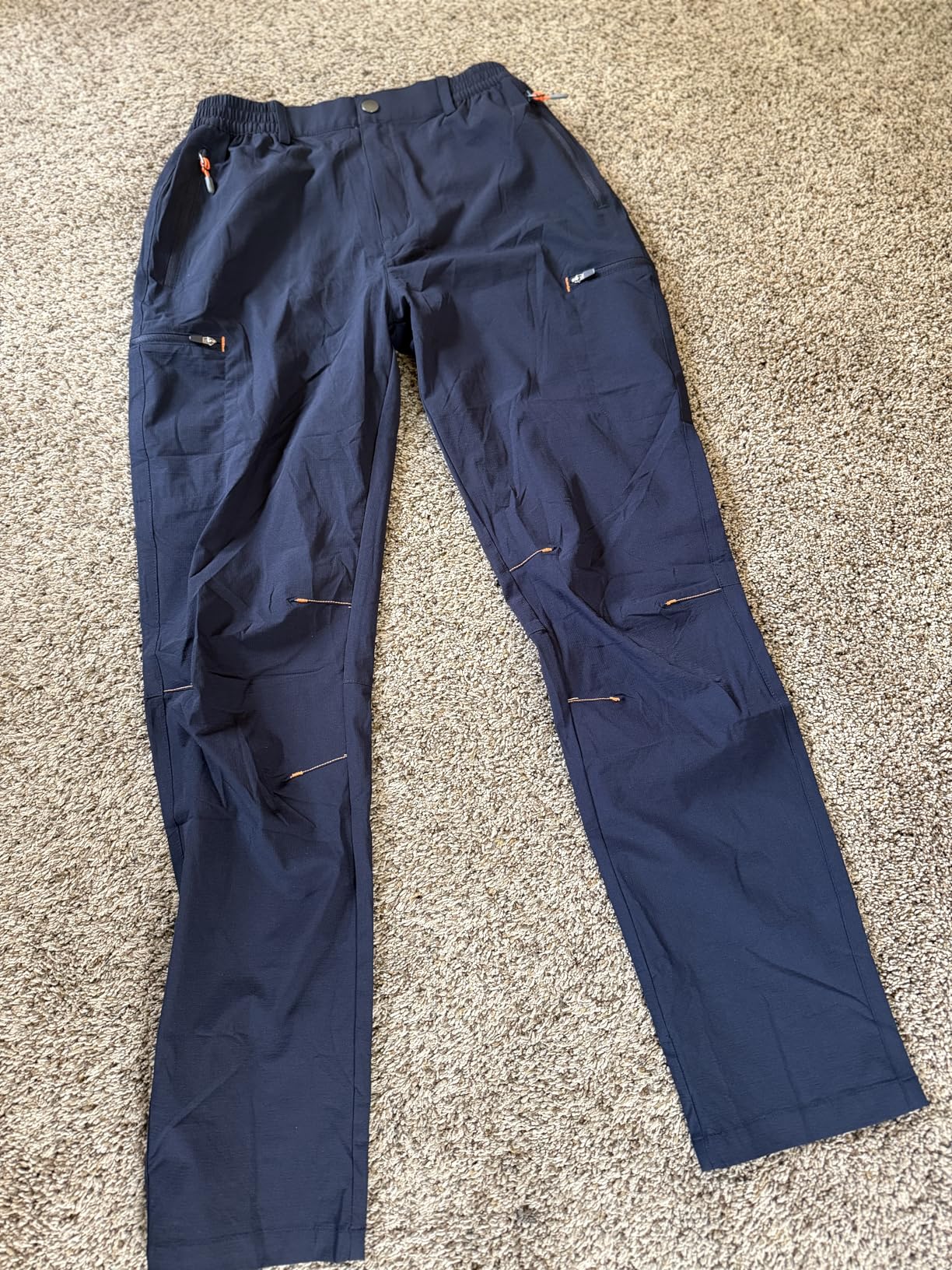 Kids Hiking Cargo Pants Quick Dry Lightweight Outdoor Scout Pants Waterproof with Zip Pockets 4-16Y customer photo 2