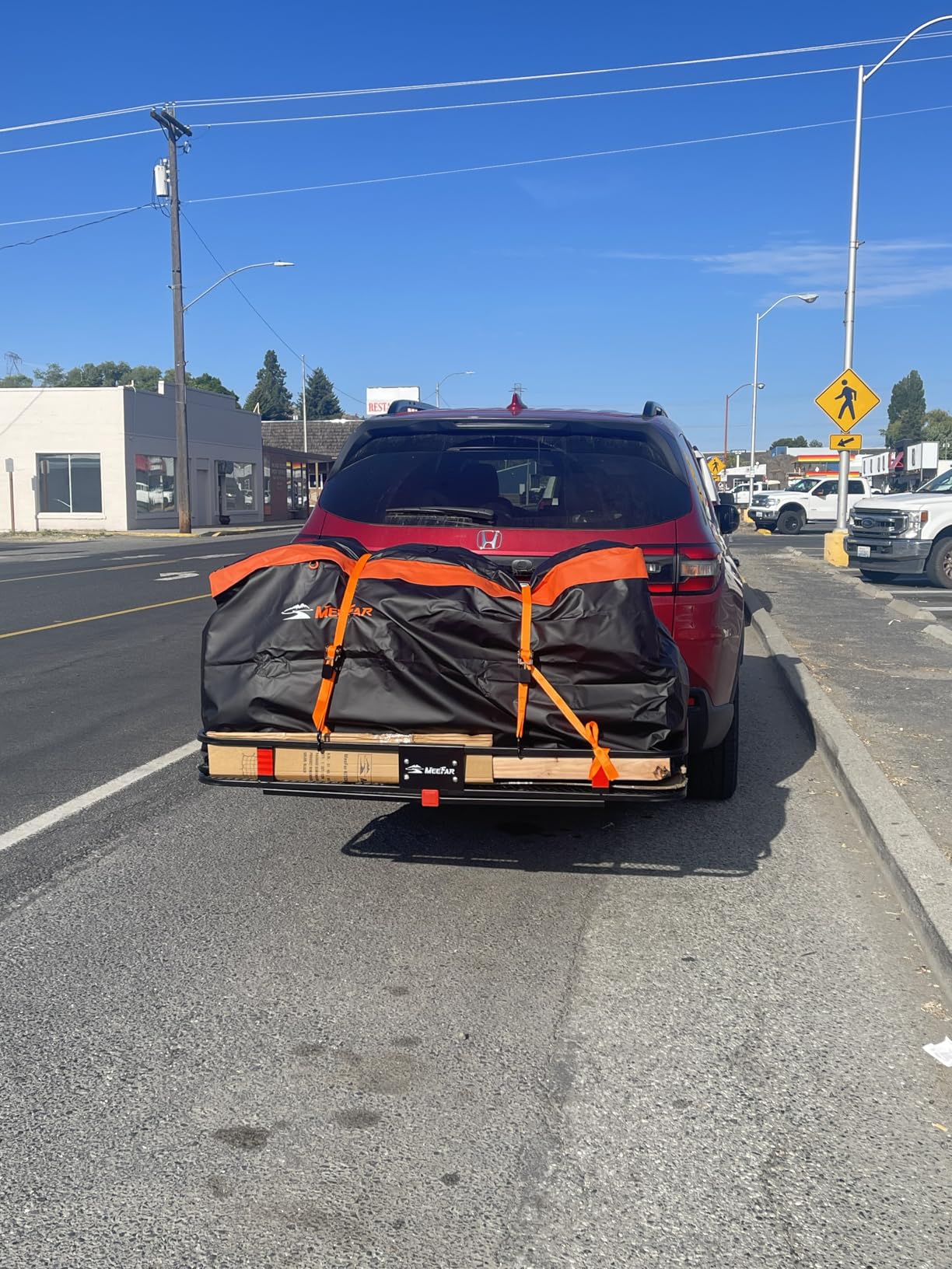 Hitch Mount Cargo Carrier Rack Basket 53