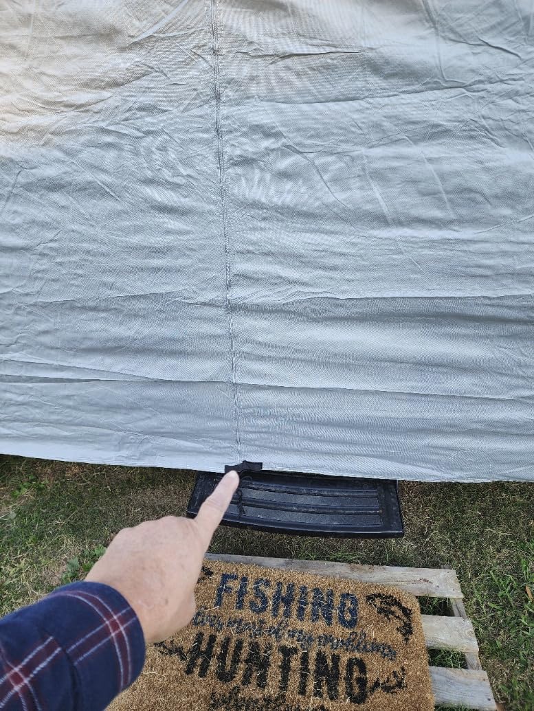 VINPATIO RV Cover 20-22ft: 7 Layers Heavy Duty RV & Trailer Cover, Travel Trailer Cover, Camper Cover, Toy Hauler Cover with Extra Windproof Straps, Tongue Jack Cover, Gutter Covers customer photo 2