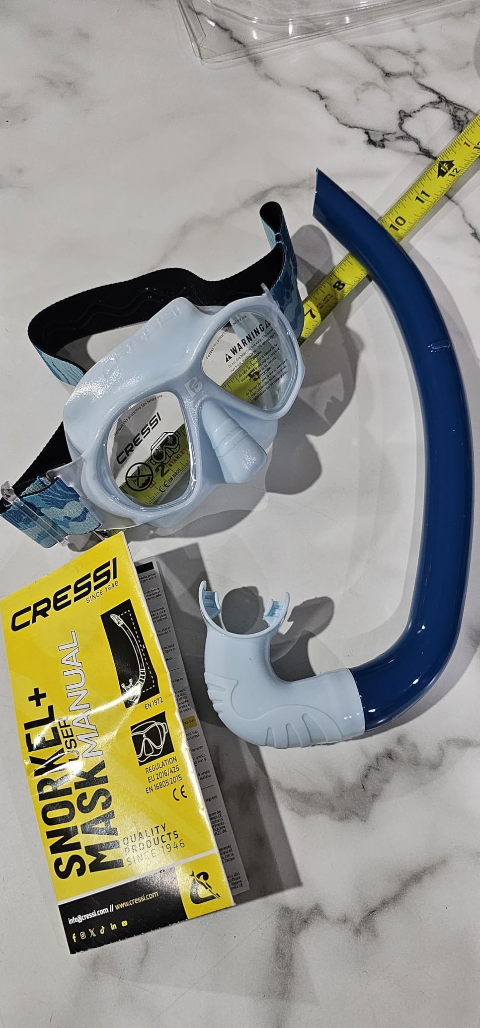 Cressi Youth Mask & Snorkel Kits for Ages 5 to 15 - Nautilus Kid Combo customer photo 1