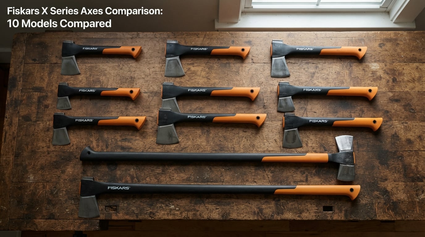Fiskars X Series Axes Comparison: 10 Models Compared