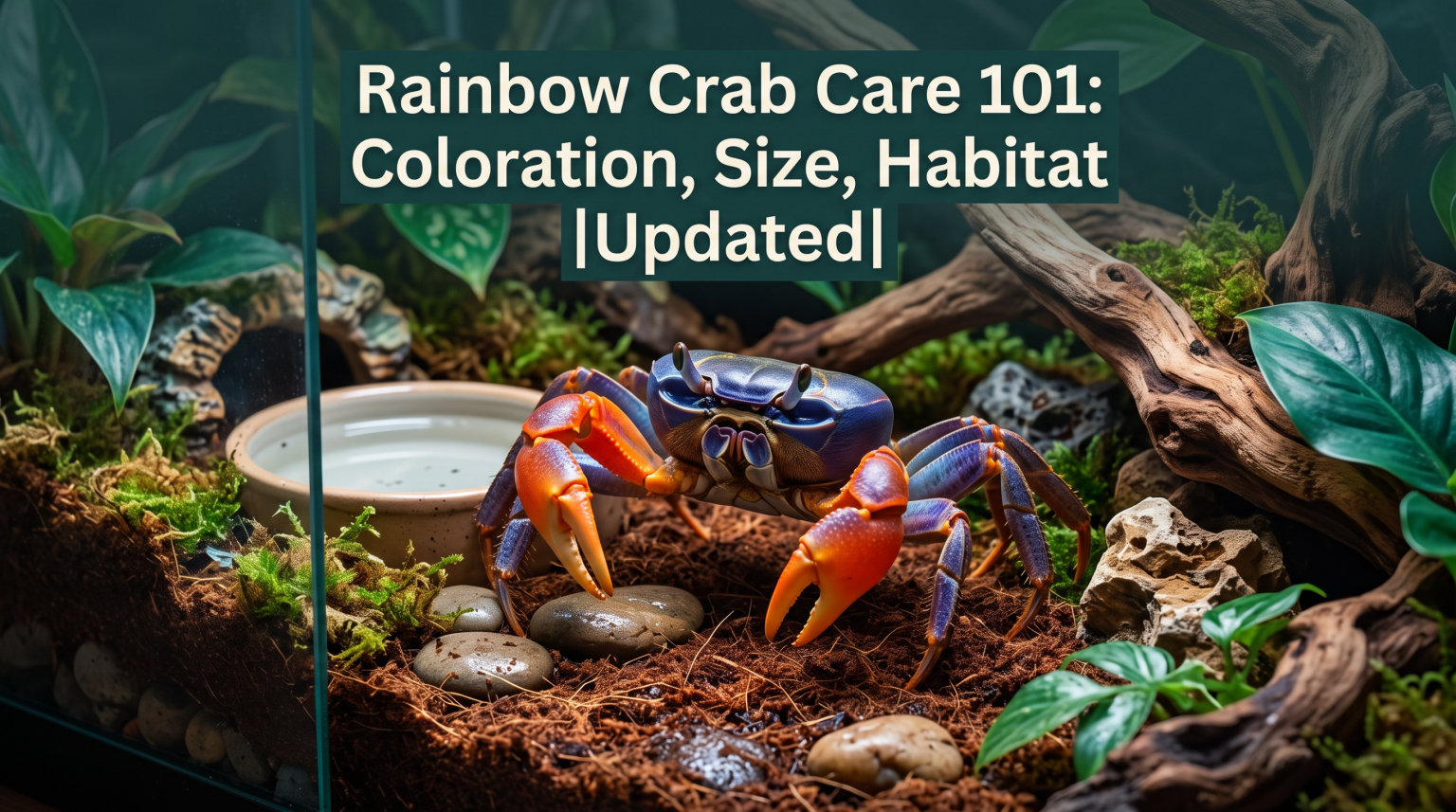 Rainbow Crab Care 101: Coloration, Size, Habitat |Updated|[cy]