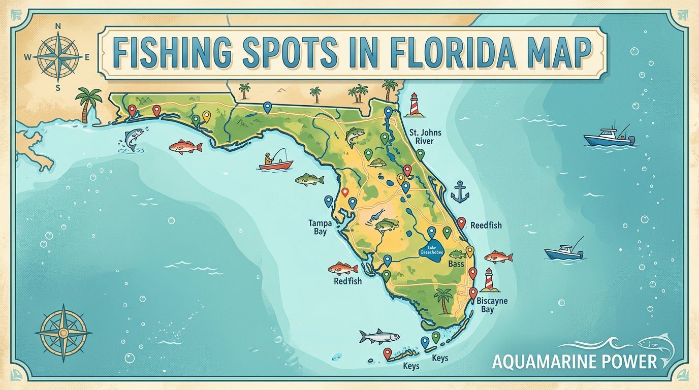 Top 12+ Fishing Spots in Florida Map & Complete Guide | [cy]