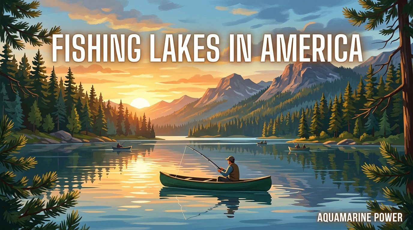 Best 25 Fishing Lakes in America | Trophy Bass & Maps | [cy]