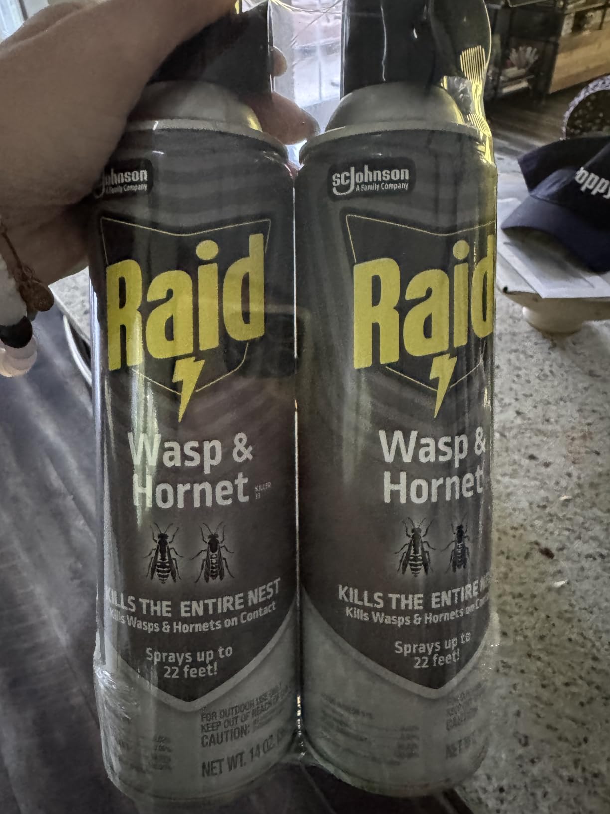 Raid Wasp & Hornet Killer Spray, Bug Killer Kills the Entire Nest, 14 Oz, 2 Count customer photo 1