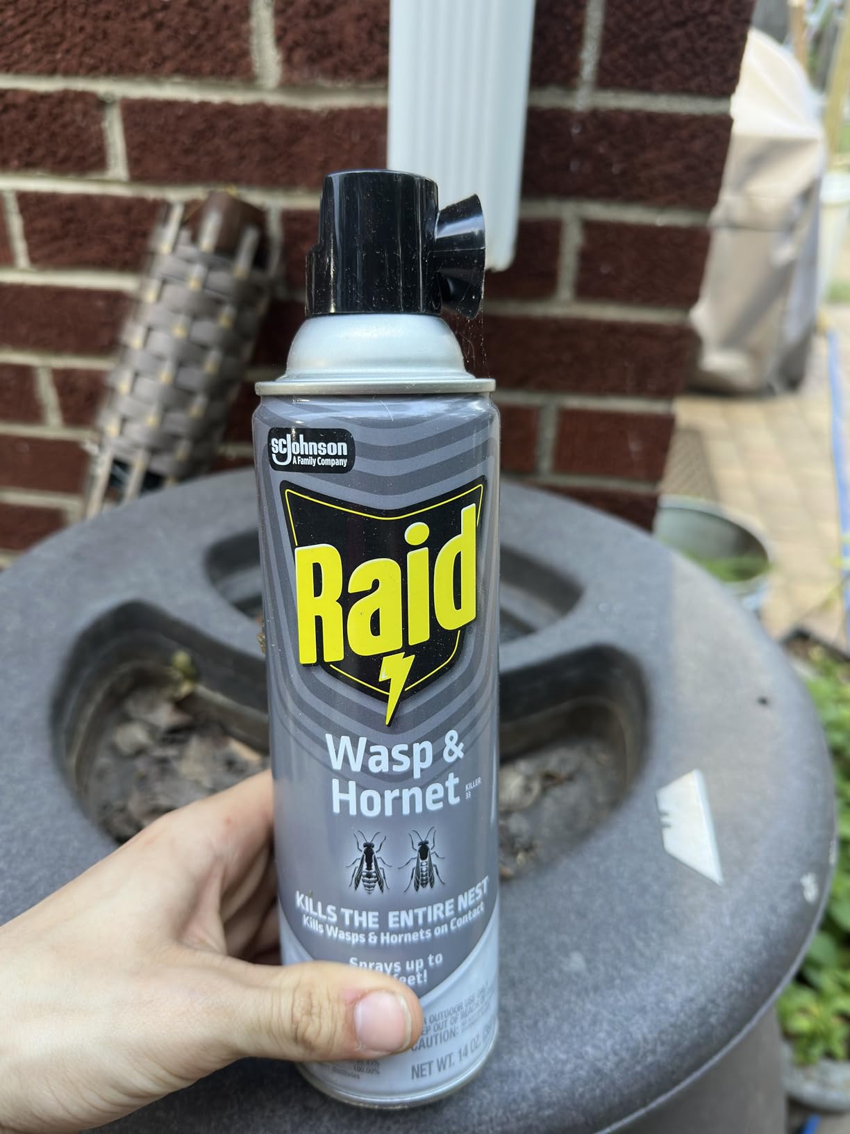 Raid Wasp & Hornet Killer Spray, Bug Killer Kills the Entire Nest, 14 Oz, 2 Count customer photo 2