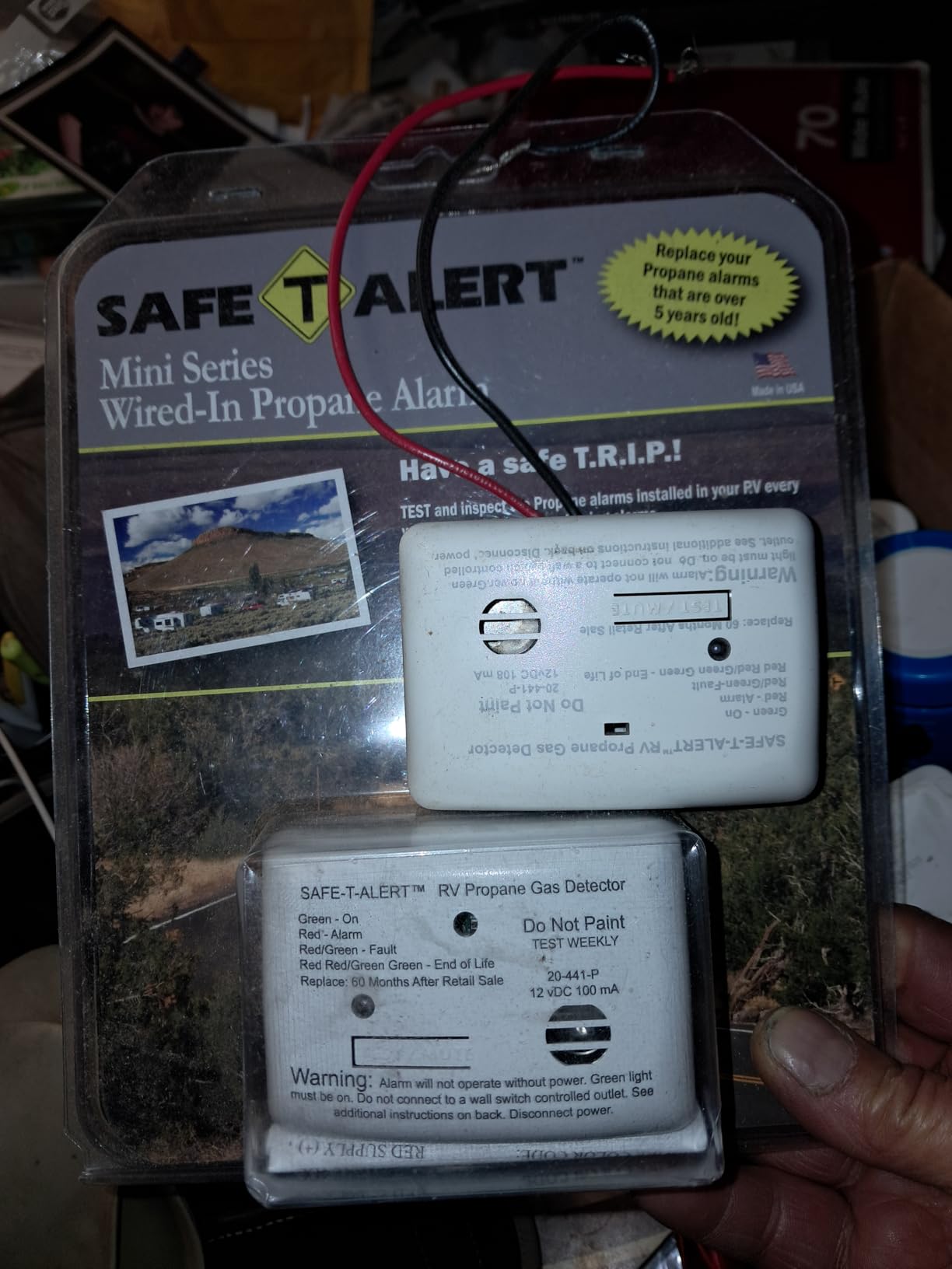 Safe T Alert 20 Series Mini LP Gas Alarm - Propane Alarm - Surface Mount, White - 20-441-P-WT customer photo 1