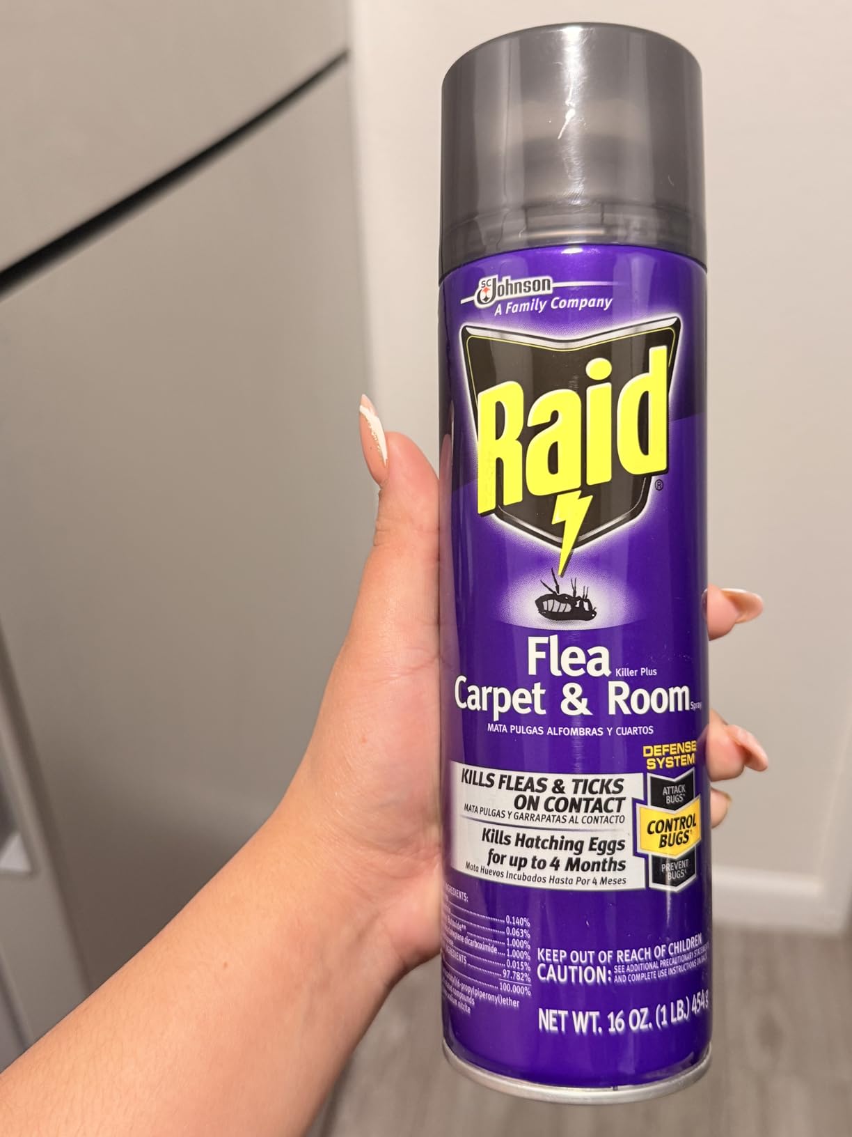 Raid Flea Killer Carpet & Room Spray, Kills hatching eggs for up to 4 months, 16 Oz customer photo 1