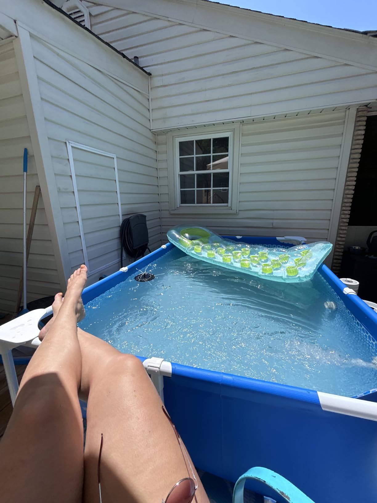 INTEX Metal Frame 14ft 9in x 7ft 3in x 33in Above Ground Swimming Pool | 28273EH - Pool Only (Pump Not Included) customer photo 1