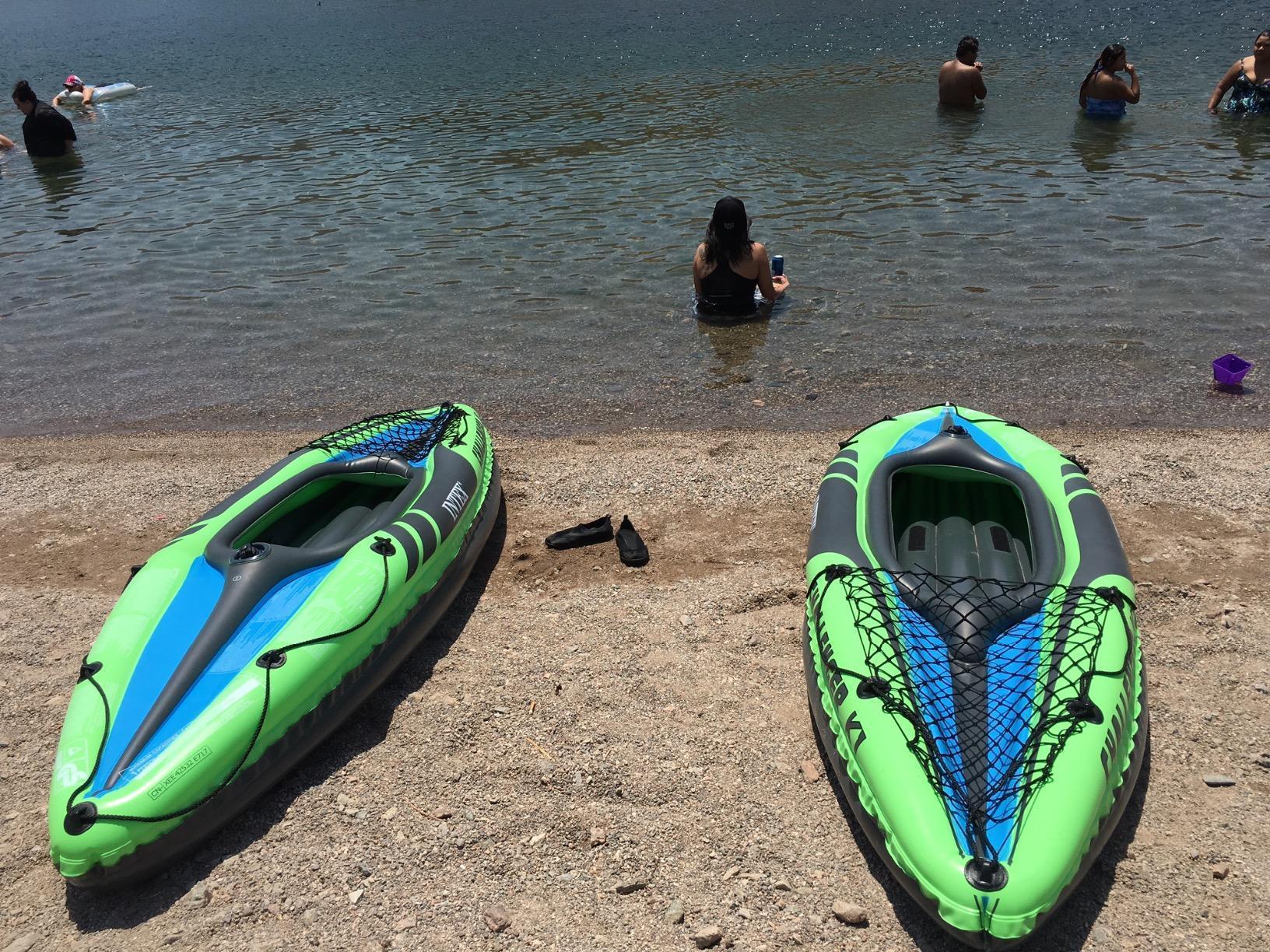 INTEX Challenger Inflatable Kayak Series, 1-Person, Includes Deluxe 86in Kayak Paddles and High-Output Pump customer photo 1