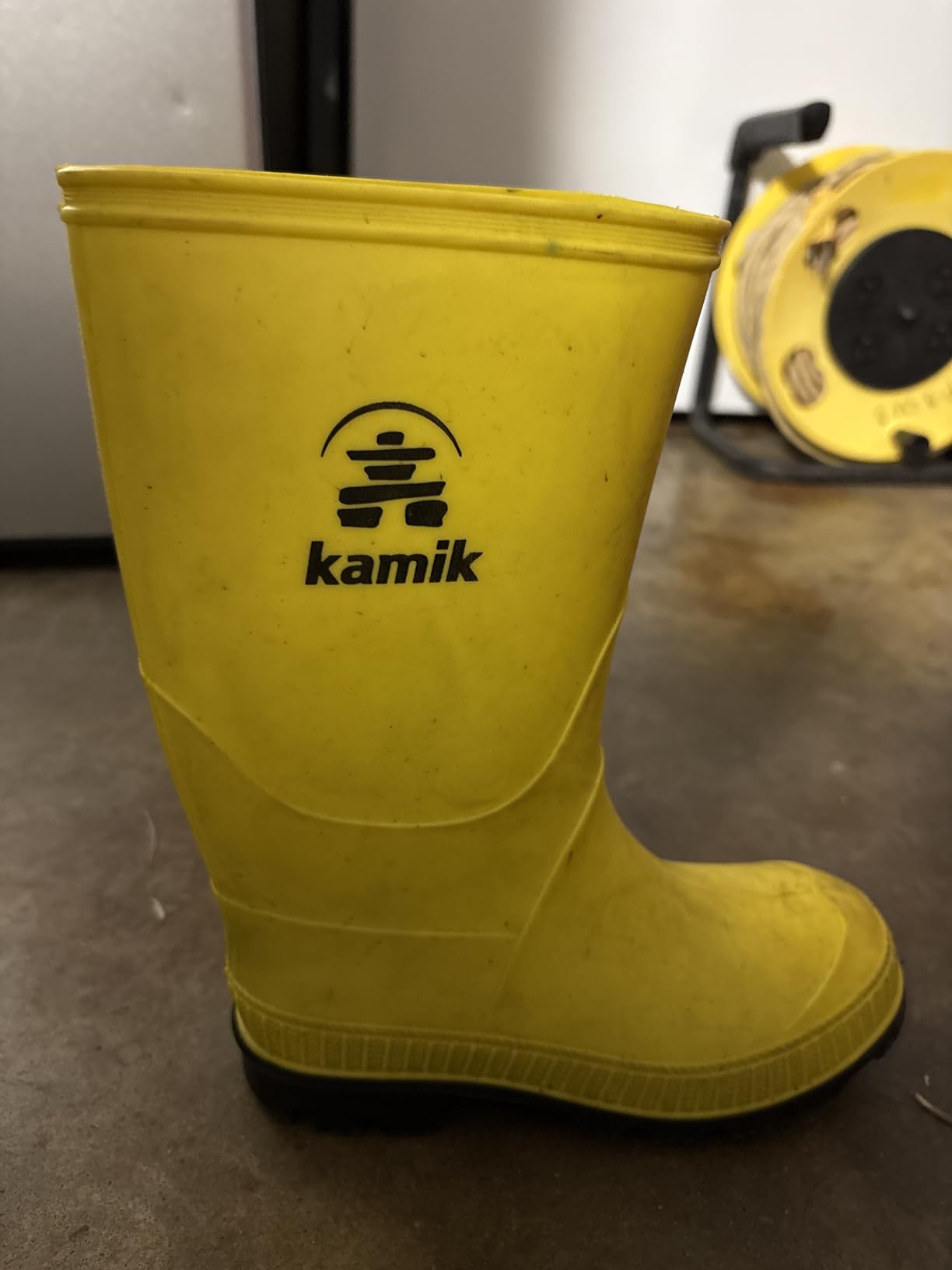 Kamik Kid Stomp Rain Boots - Waterproof Rain Boots for Boys & Girls - Slip-Resistant Mud Traction Footwear - Easy Pull-On Rubber Footwear with Woven Lining - Pull-on Style customer photo 2