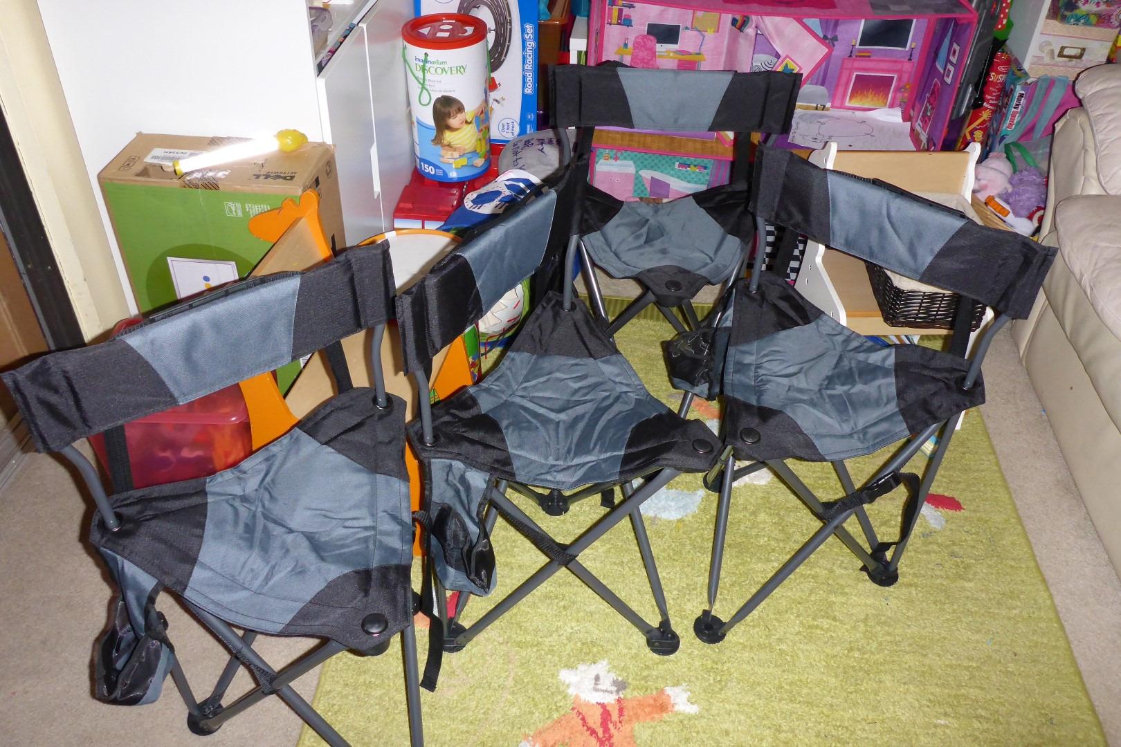 GCI Outdoor Quik-E-Seat | Portable, Folding Tripod Chair with Drink Holder and Padded Lumbar Support customer photo 2