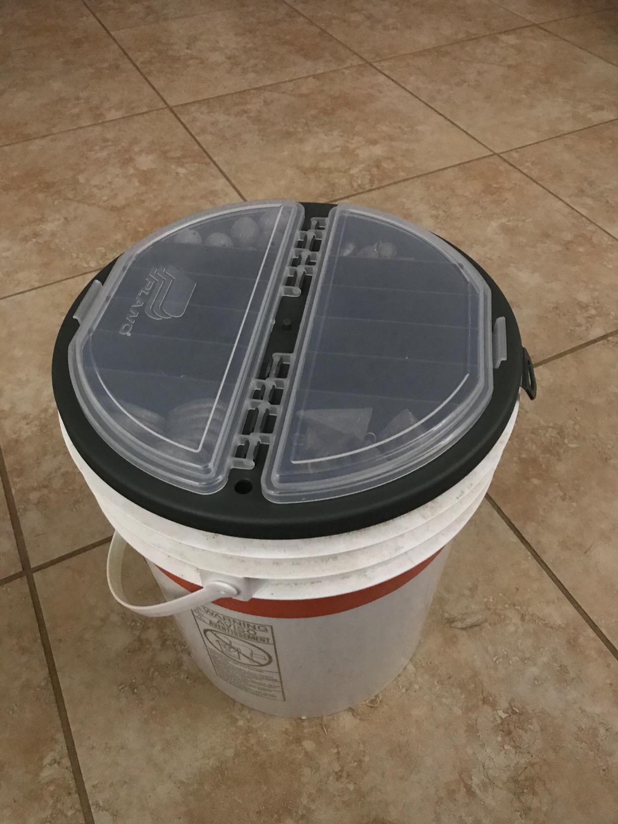 Plano 5 Gallon Bucket Topper and Organizer, OD Green/Clear customer photo 2