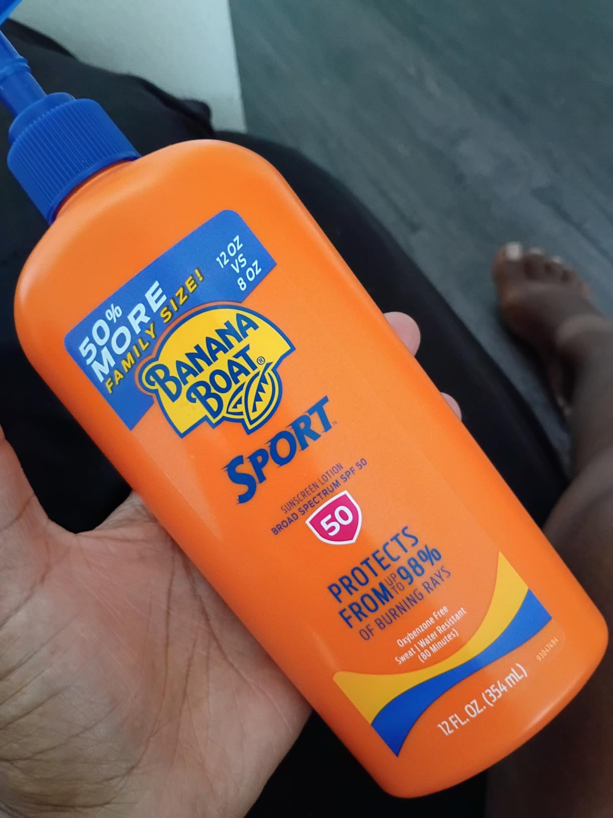 Banana Boat Sport SPF 50 Sunscreen Lotion, 8 Fl Oz customer photo 1
