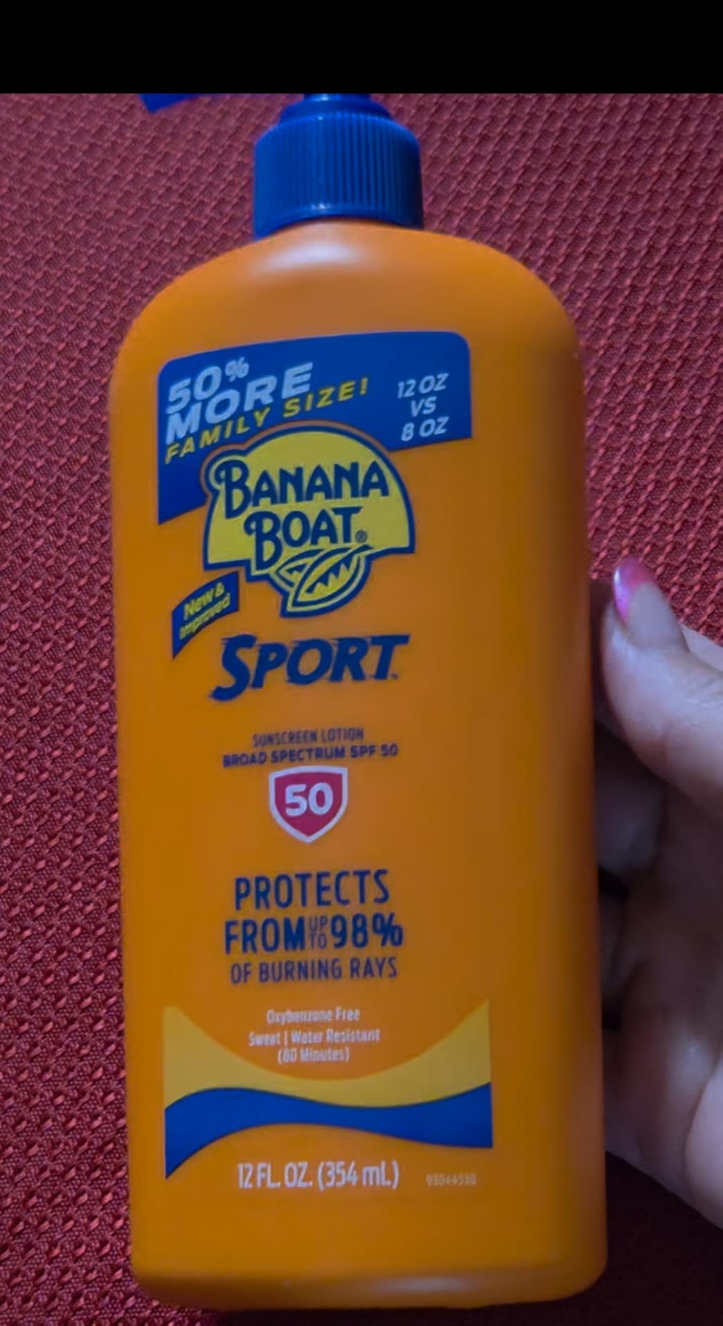 Banana Boat Sport SPF 50 Sunscreen Lotion, 8 Fl Oz customer photo 2