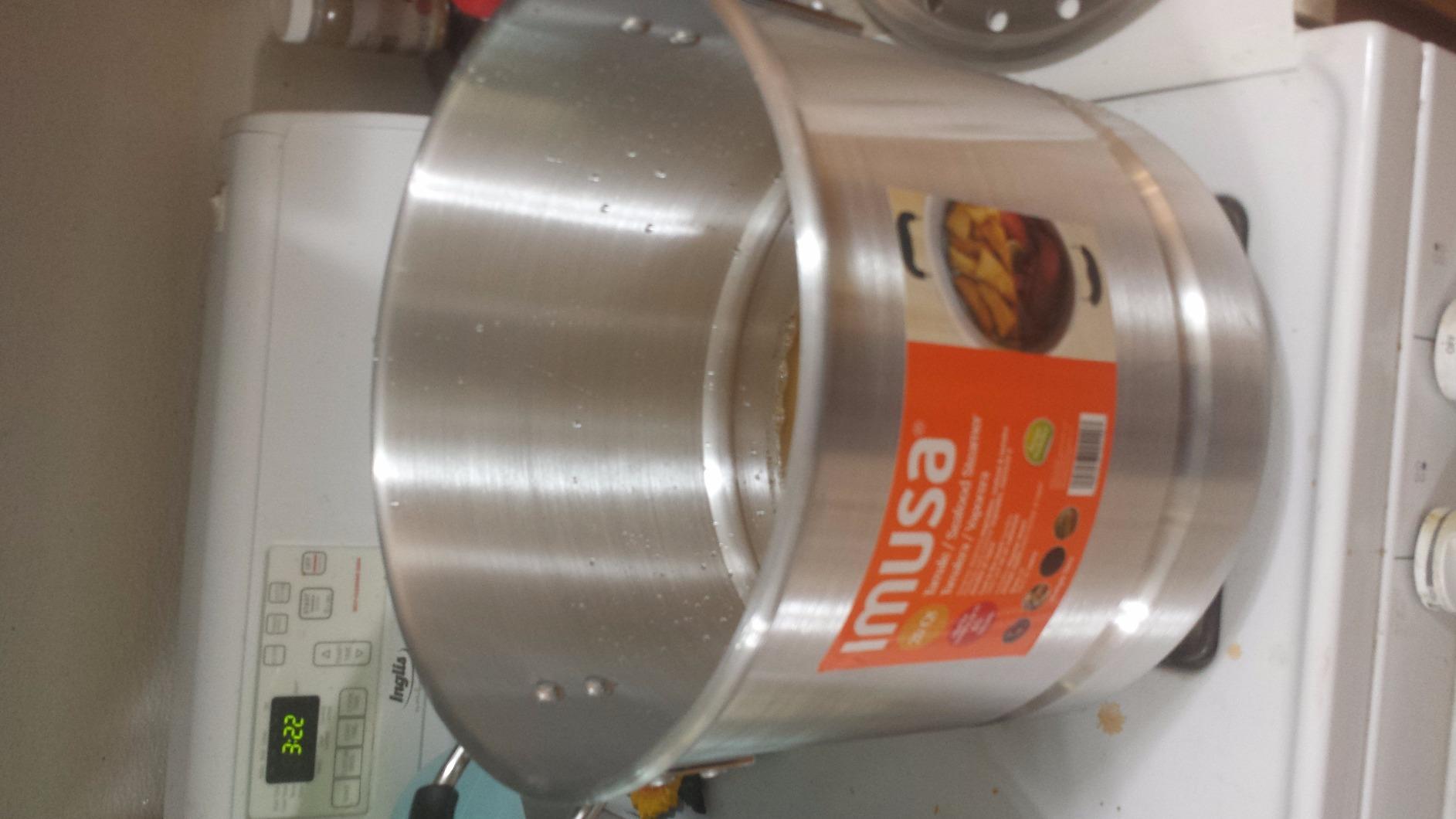 IMUSA USA Steamer with Glass Lid 20-Quart, Silver | Ideal for Tamales, Lobster customer photo 2