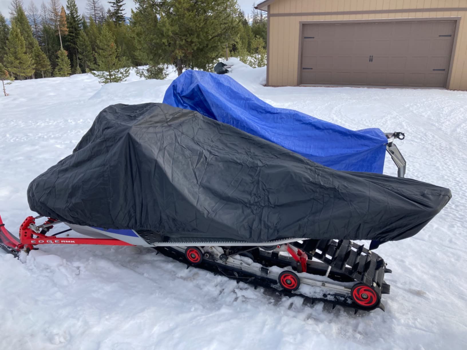 Budge Sportsman Waterproof Snowmobile Cover, Heavy Duty, Fits Up to 130