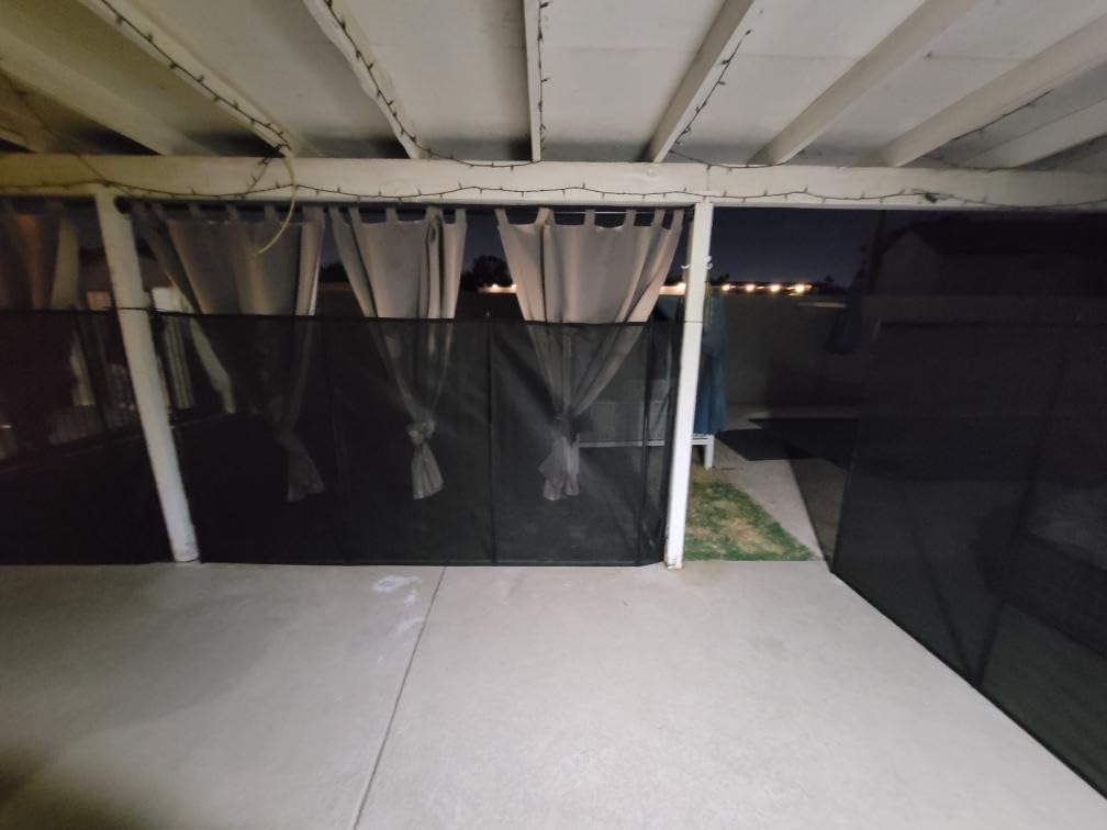 WaterWarden Pool Safety Fence 4' x 12', UL Certified to ASTM F2286 Safety Standards, Removable, Easy DIY Installation, Black Protective Mesh Netting with Black Frames customer photo 1