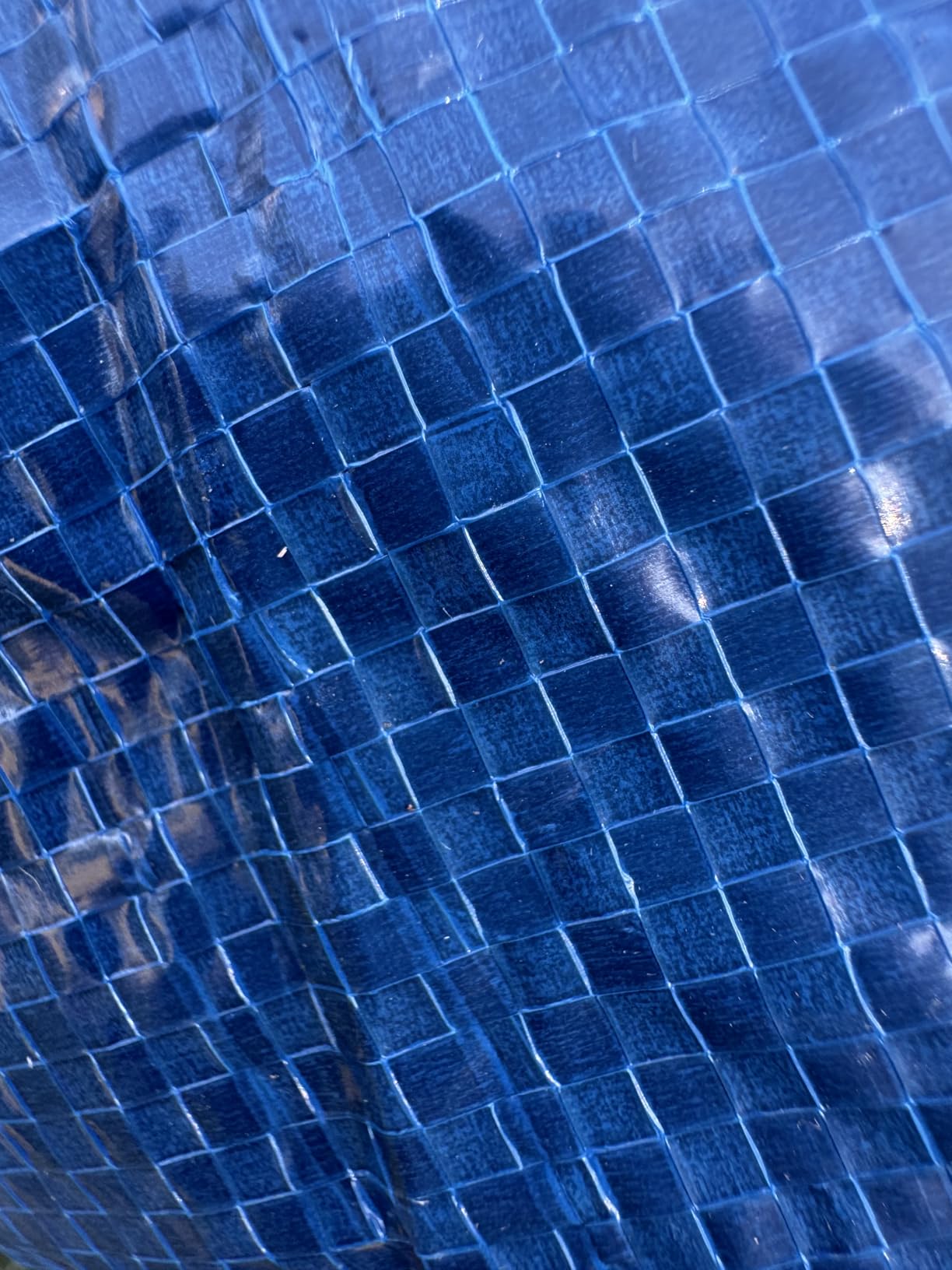 Robelle 24 ft Heavy Duty Super Winter Pool Cover for Above Ground Pools | Blue Above Ground Pool Cover, 4 ft Overlap (28ft Cover Size), Solid 8 x 8 Scrim, 2.36 oz/yd2, 10-Year Warranty, Style: 3524-4 customer photo 1