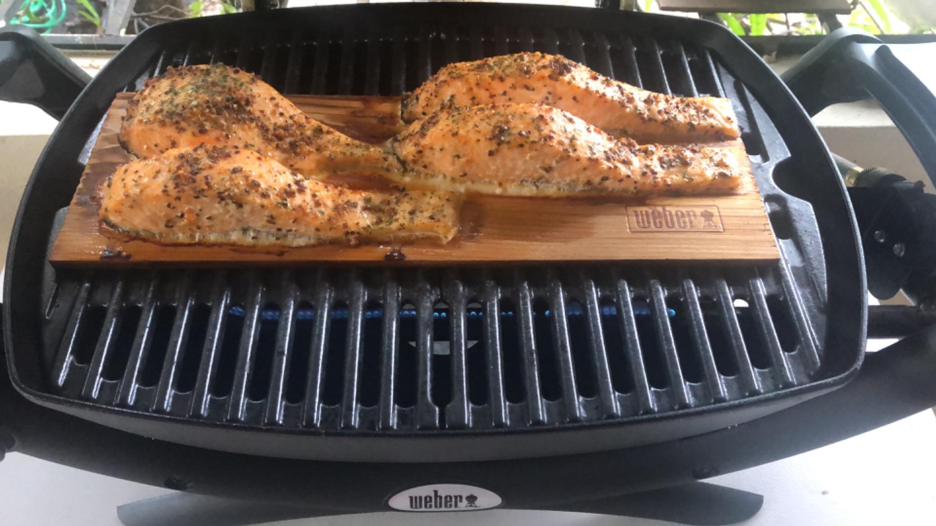 Weber Firespice Cedar Planks Outdoor Cooking Fuel - Natural Cedar Wood Grilling Planks (2-Pack) customer photo 1