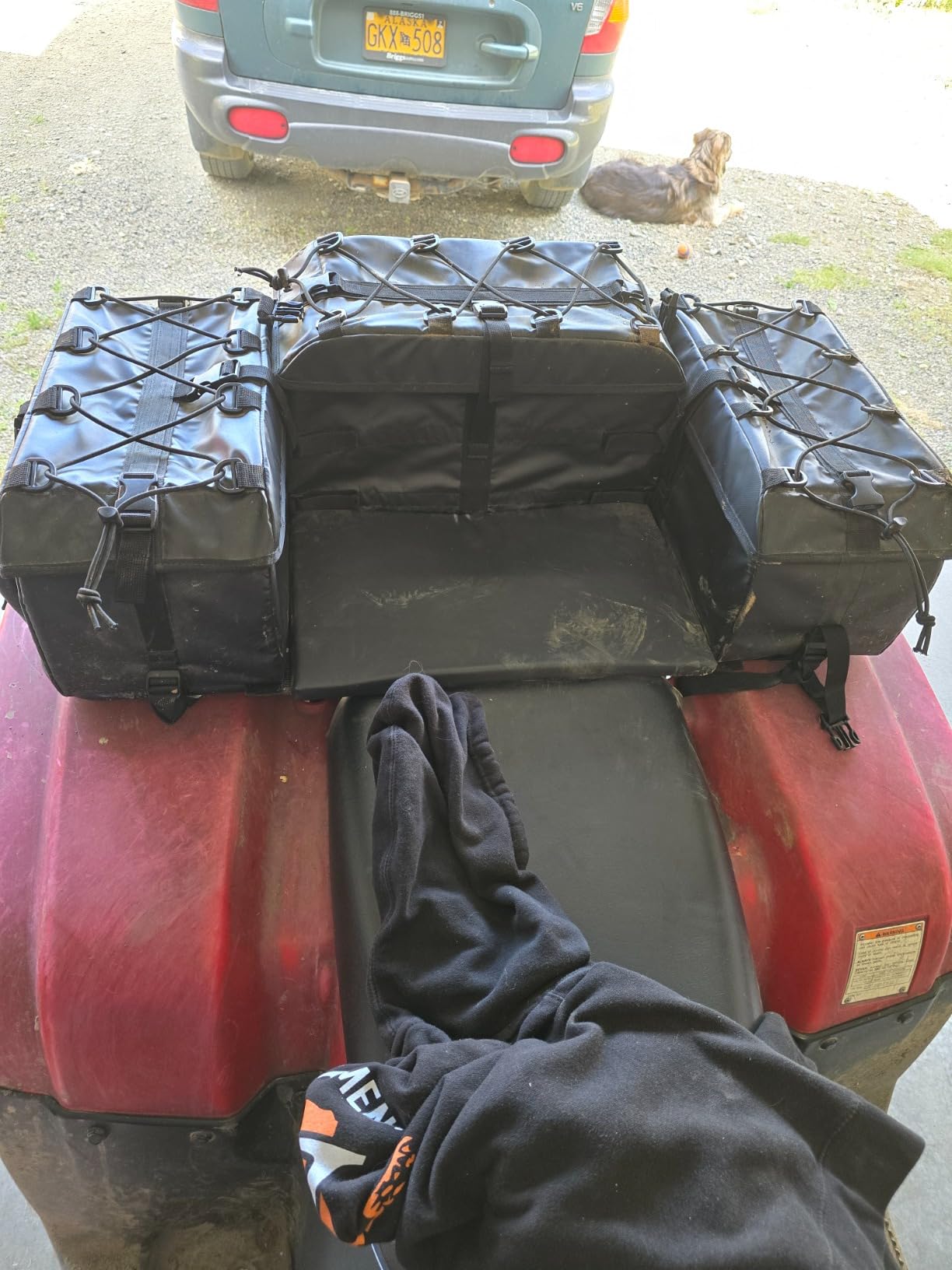 ATV Tek Arch Series Storage Bag - Heavy Duty Waterproof ATV Storage Bag with Steel Frame, 4000cu Cargo Capacity and Padded Bottom Seat & Backrest for Passenger customer photo 1