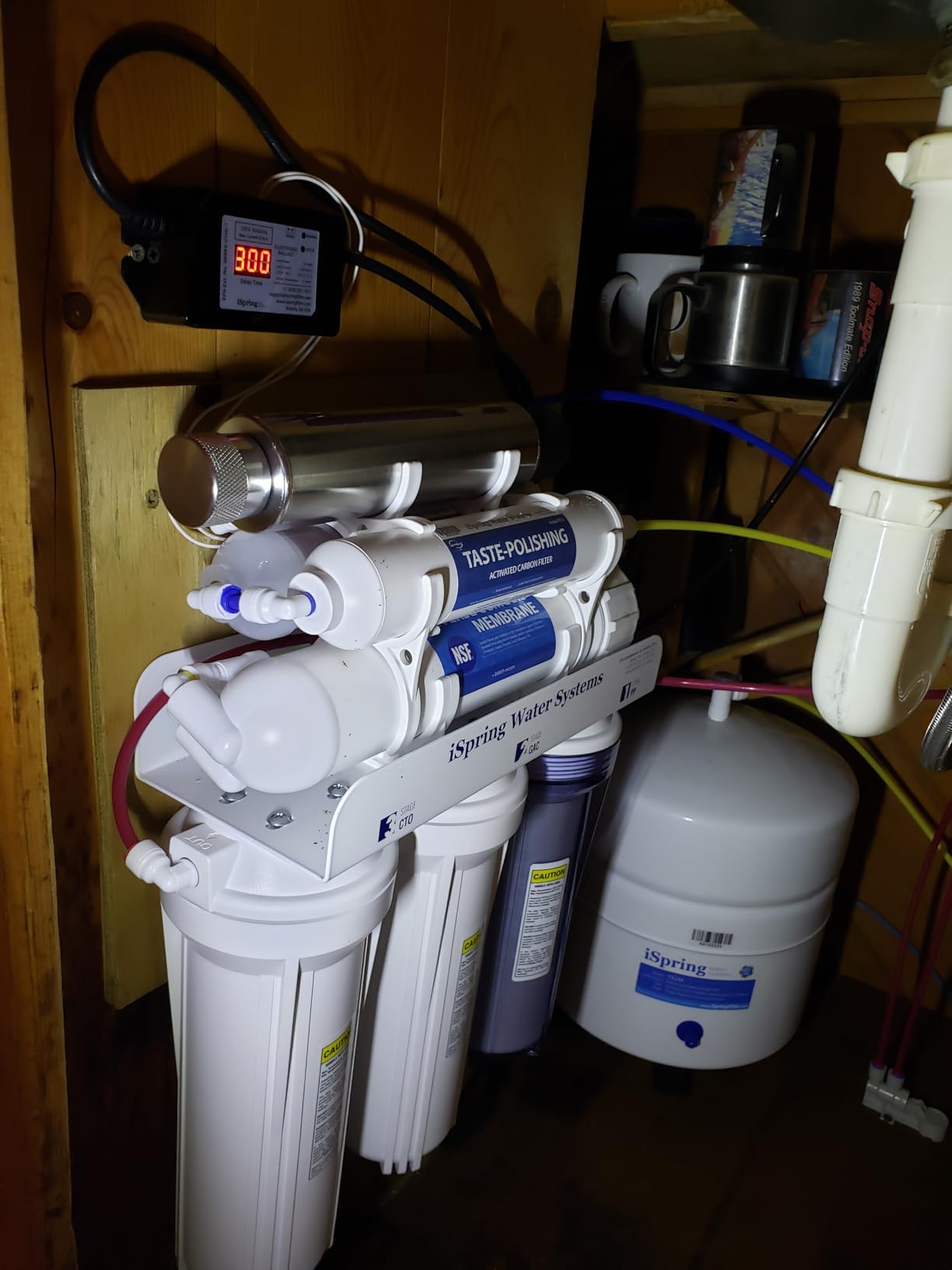 iSpring RCC7AK-UVBN, NSF Certified, 7-Stage Under Sink Reverse Osmosis Water Filtration System with Alkaline Remineralization and UV Filter, Patented Top-Mounted Faucet Design for Easy Installation customer photo 2