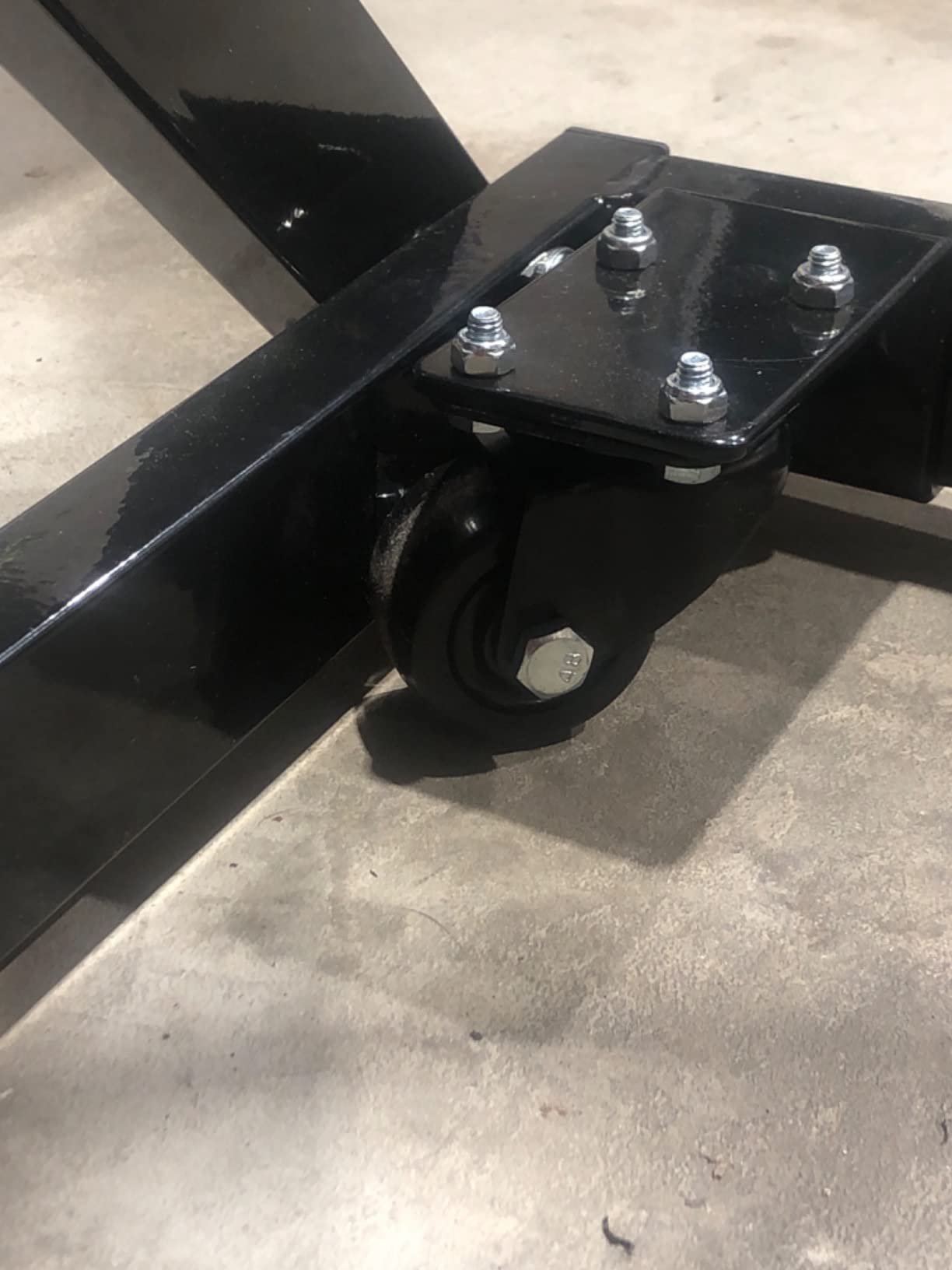 Black Ice Steel Snowmobile Lift Stand and Jack with Hand-Crank, 700 Pound Capacity - Manual Tool for Garage Repair or Storage with 25 Inch Lifting Height and Folding Design customer photo 1