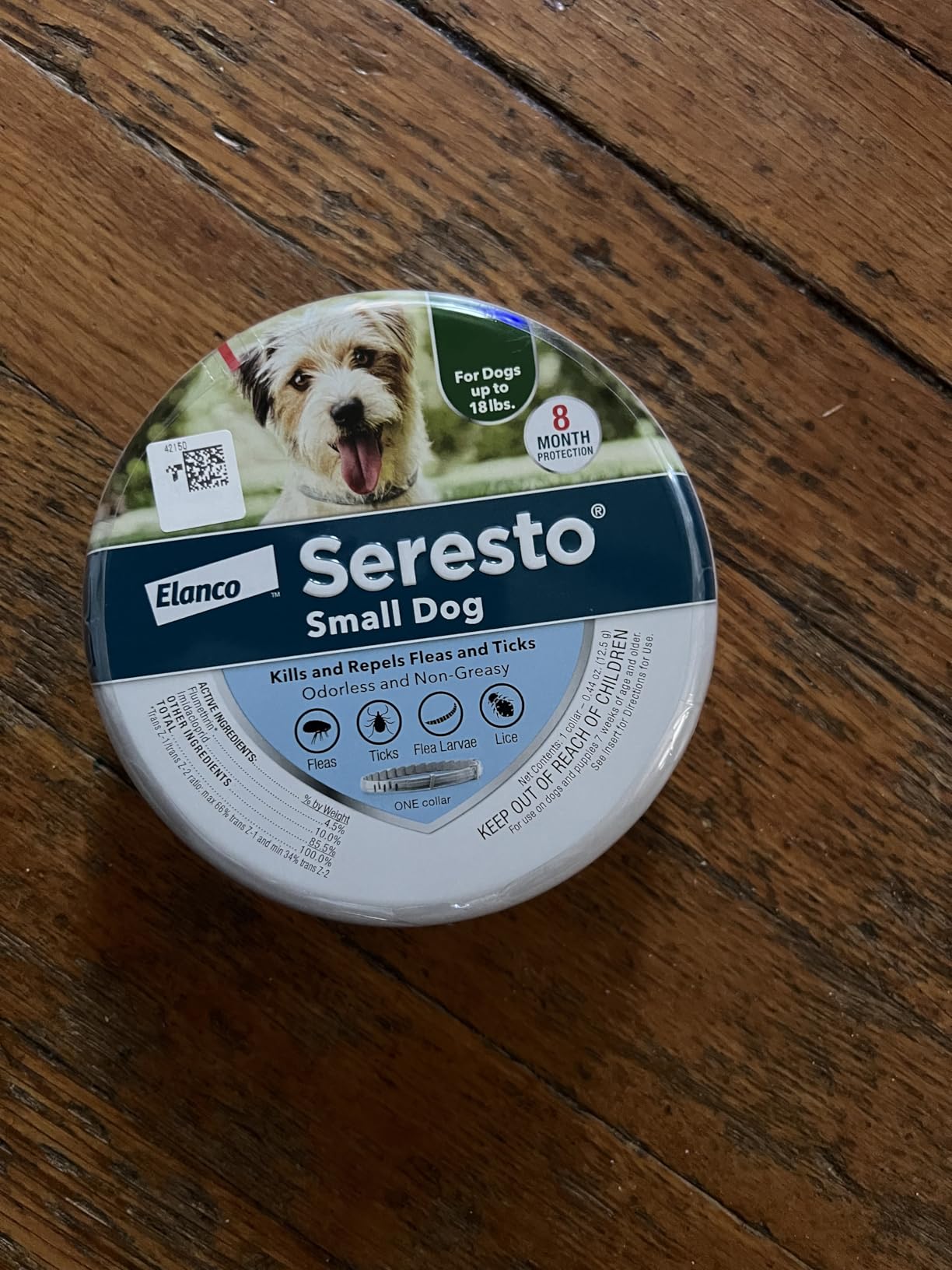Seresto Small Dog Vet-Recommended Flea & Tick Treatment & Prevention Collar for Dogs Under 18 lbs | 8 Months Protection customer photo 2