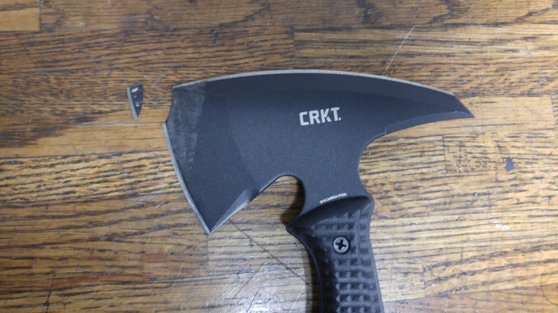 CRKT Kangee T-Hawk Outdoor Survival Black Tomahawk with Sheath: SK-5 Plain Edge Blade, Glass-Reinforced Nylon Handle, 2725 customer photo 1