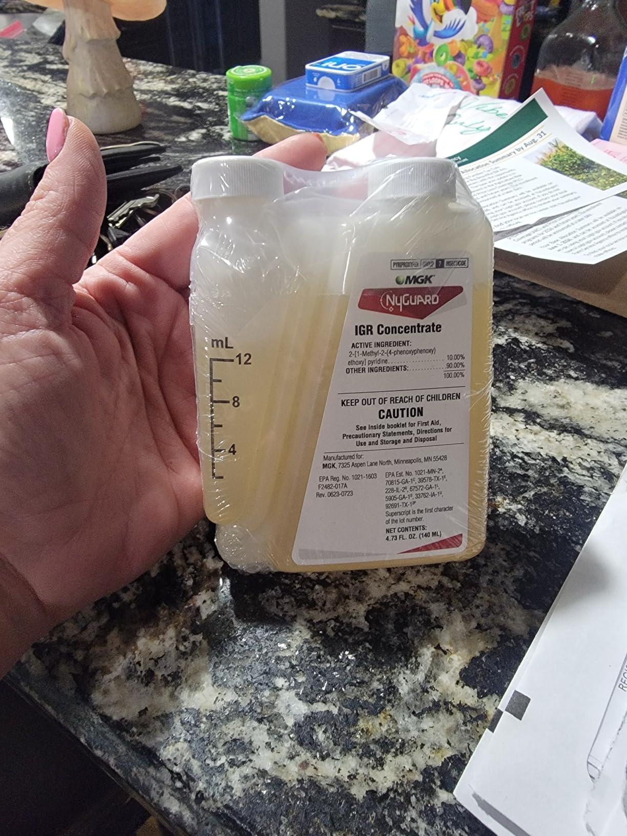 MGK NyGuard IGR Concentrate | Insect Growth Regulator | 140 ML | Break the lifecycle, Cockroach, Flea, Ant, Fly and Mosquito Concentrate, for Indoor/Outdoor Applications customer photo 2