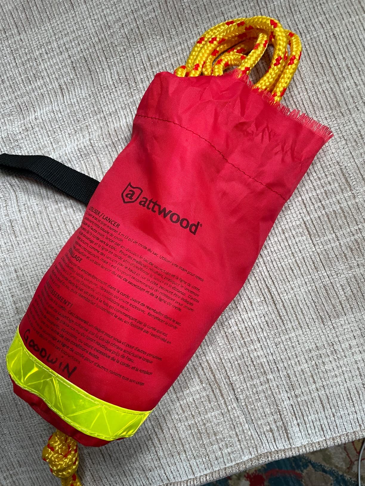 Attwood Rescue Line Throw Bag, red, 50 ft customer photo 2