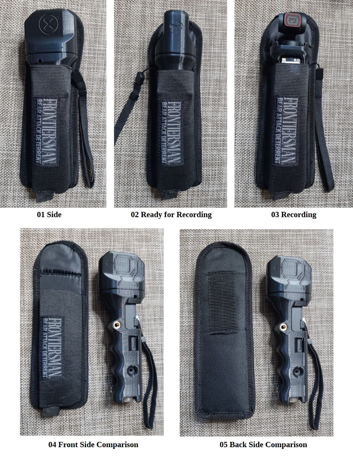 Sabre Frontiersman Bear Spray Holster for 7.9 & 9.2 Oz. Canisters, Nylon Chest, Belt, Waist, & 3-in-1 Options Available, Adjustable Straps, Strong Elastic Prevents Canister Loss, Hook & Loop Design customer photo 2