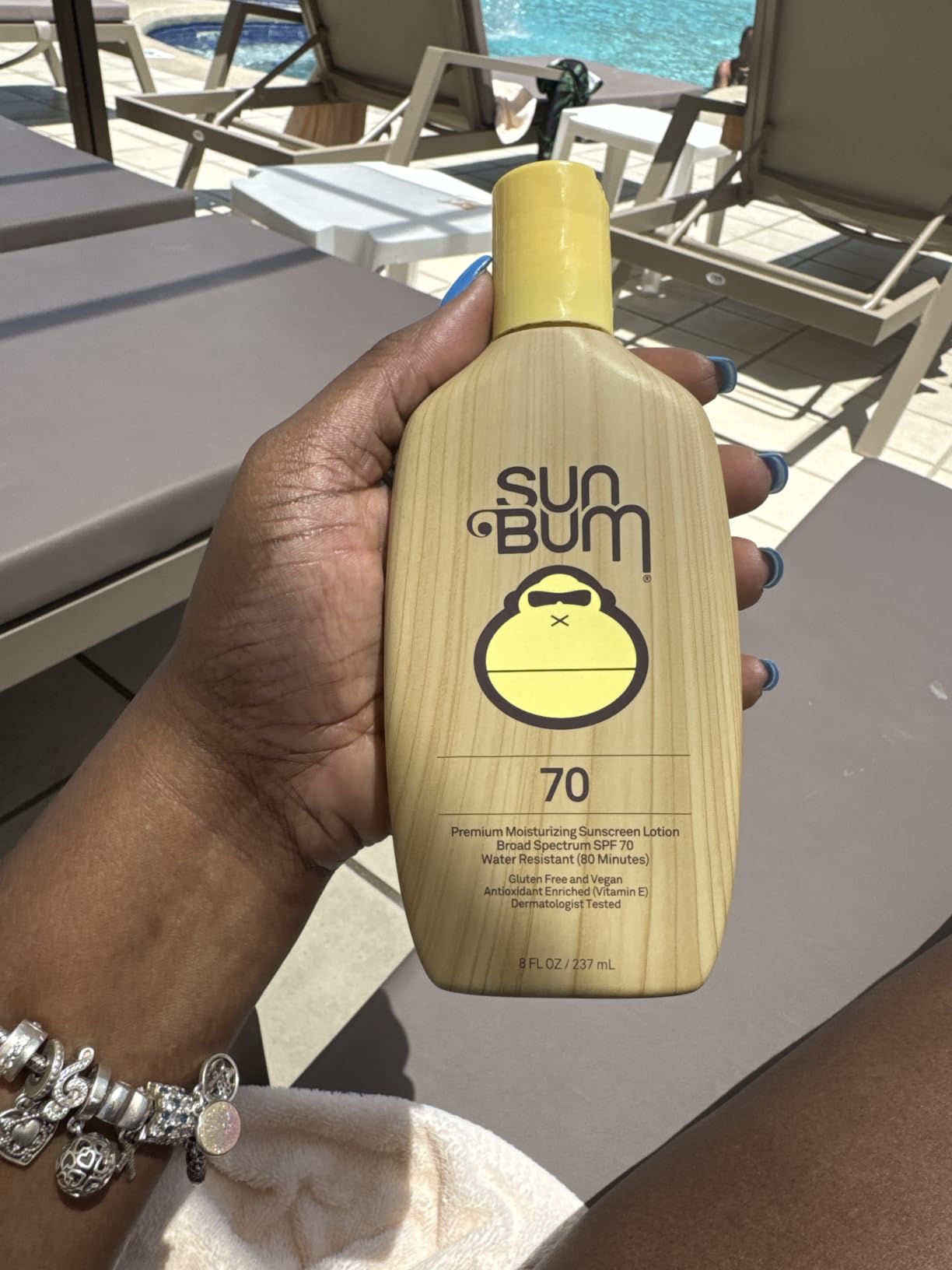 Sun Bum Original SPF 70 Sunscreen Body Lotion - Travel Size, 3 oz | Broad Spectrum Moisturizing Sunscreen with Vitamin E, Hawaii 104 Act Compliant (Made without Octinoxate & Oxybenzone) customer photo 2