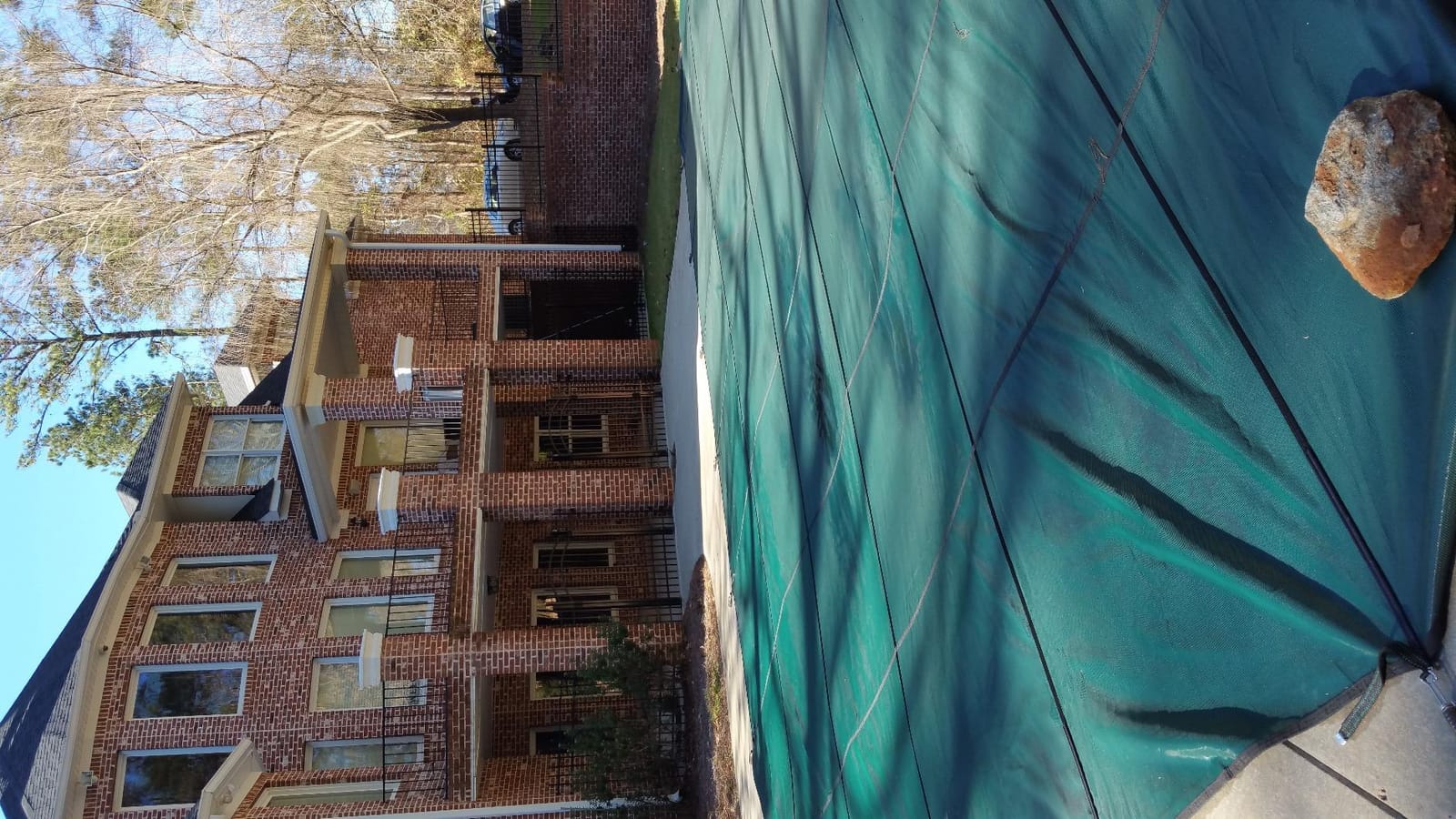 WaterWarden Inground Pool Safety Cover 16' x 32' with Right End Step, 15-Year Warranty, UL Classified to ASTM F1346, Triple Stitched for MAX Strength, Abrasion Resistant, Hardware Included, Green Mesh customer photo 2