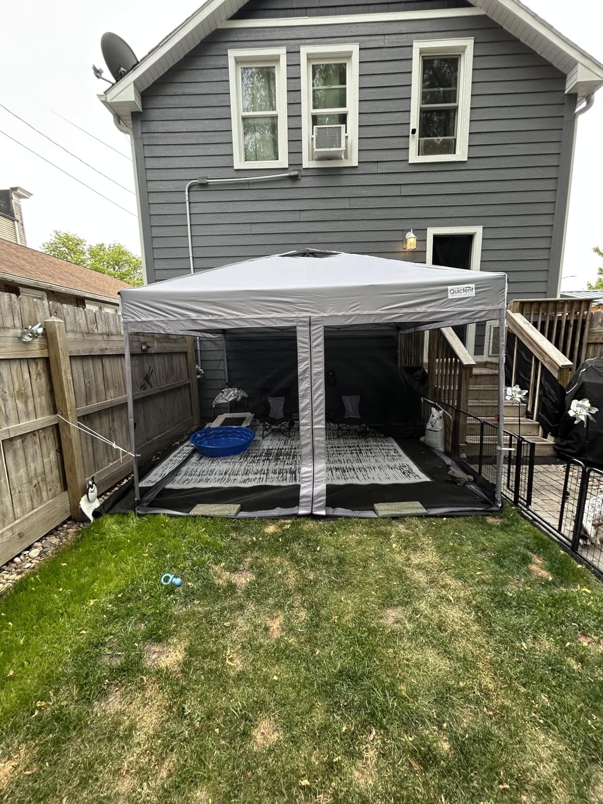 Quictent 10'x10' Pop up Screened Canopy Tent with Mosquito Netting, Portable Easy up Outdoor Screen House Shelter for Patio, Camping and Picnic, Includes Wheeled Carry Bag customer photo 2
